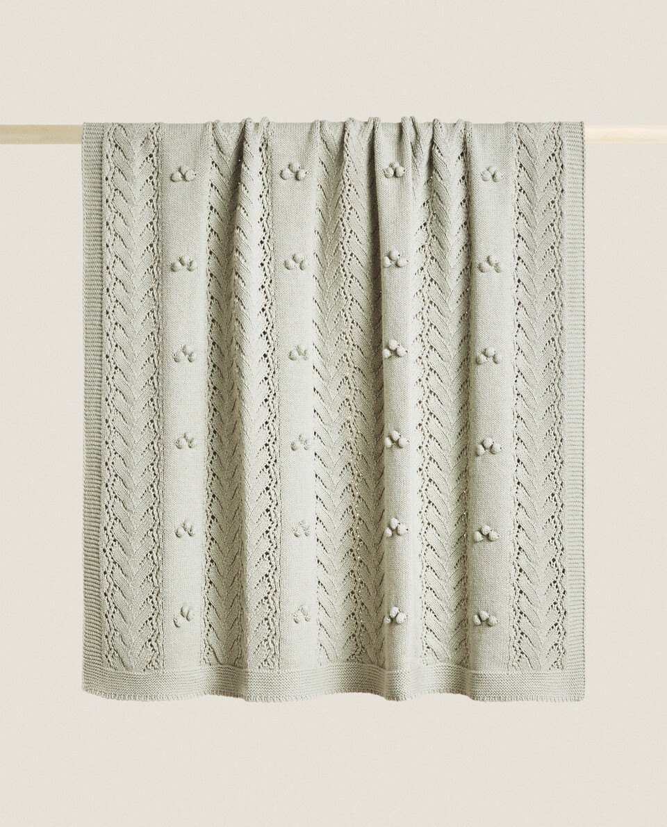 棉质针织毛毯