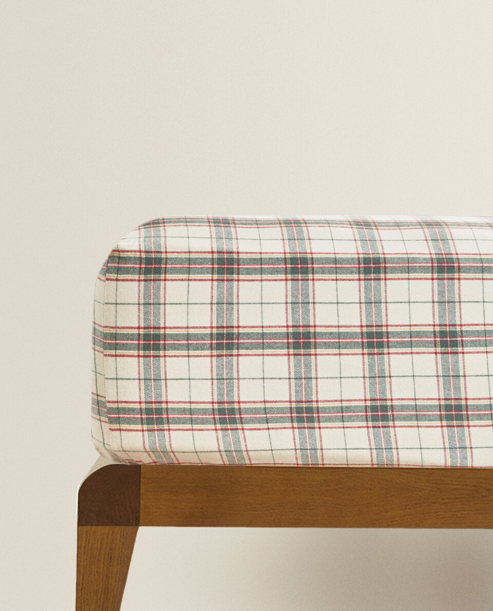 BEIGE FLANNEL FITTED SHEET