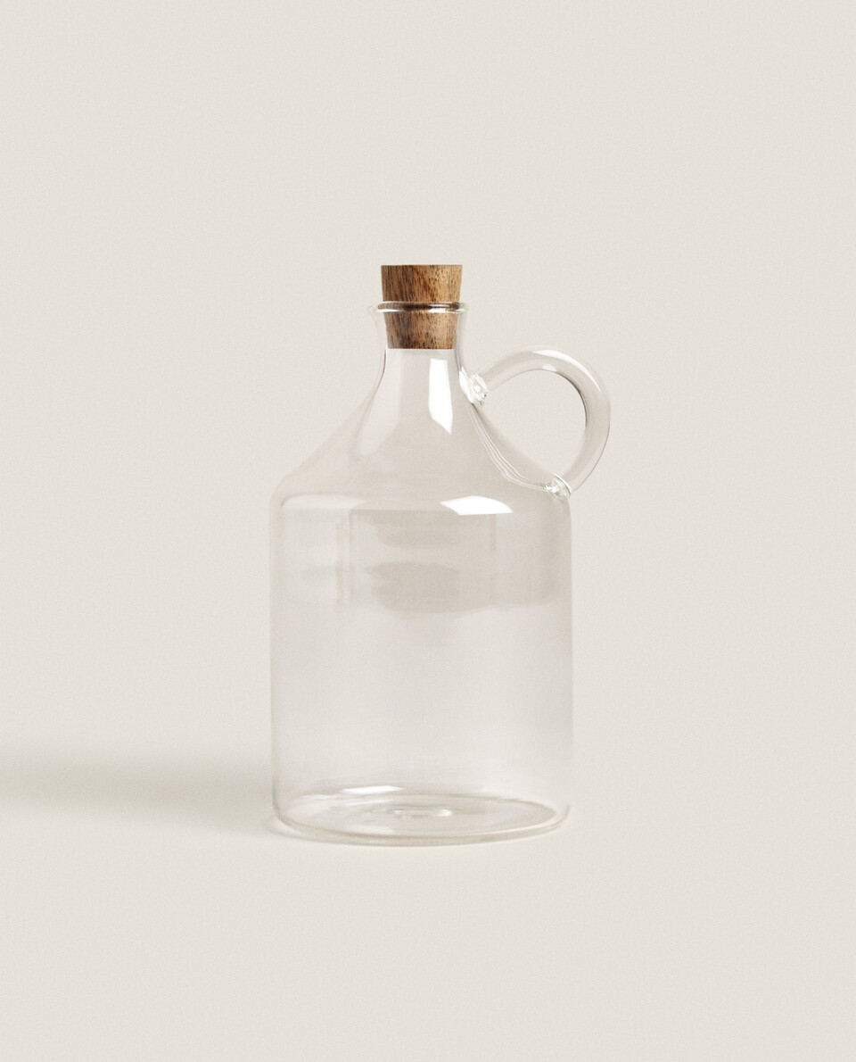 软木塞盖硼硅玻璃油瓶