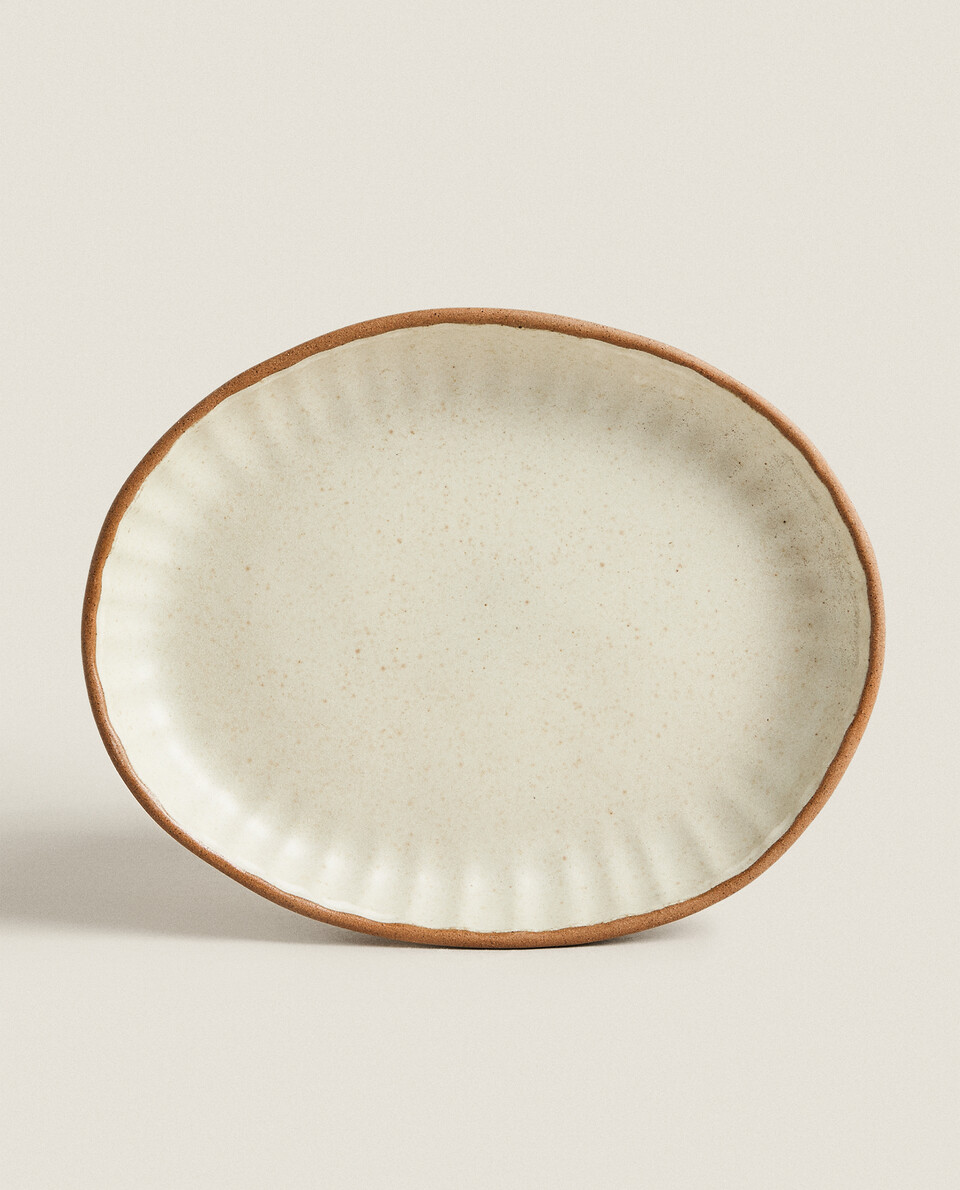 椭圆形炻瓷餐盘