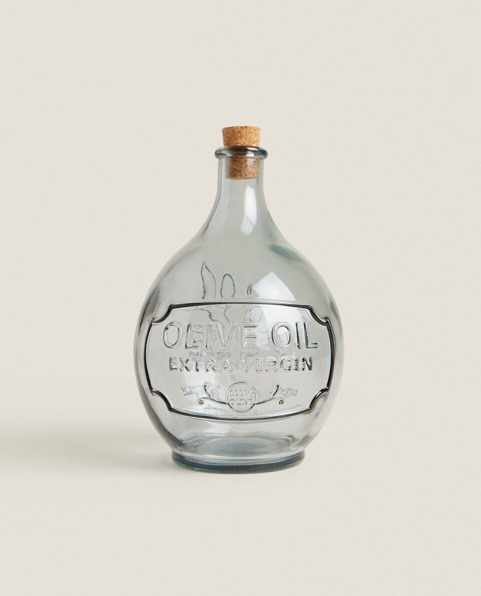 浮雕玻璃油瓶