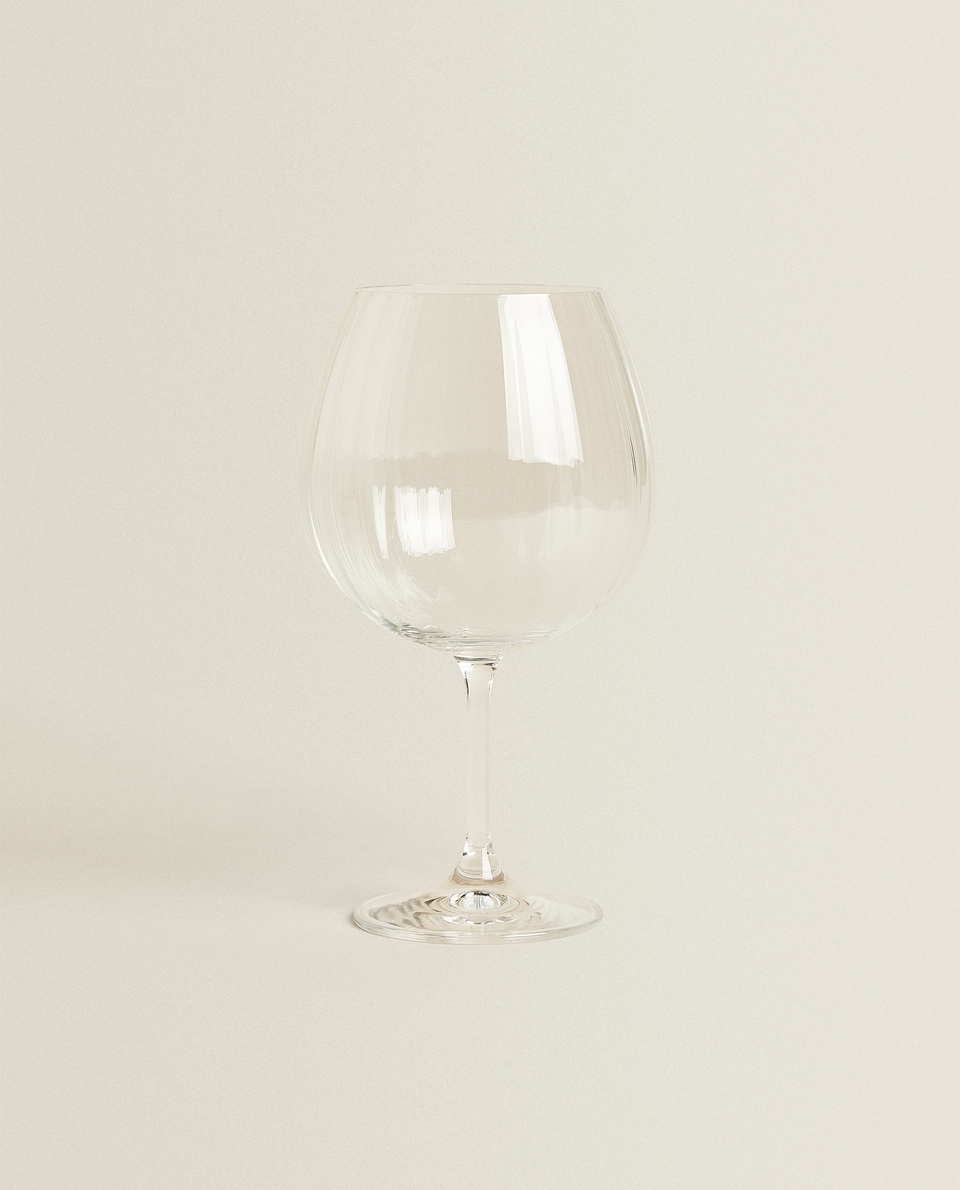 凸纹晶体玻璃葡萄酒杯