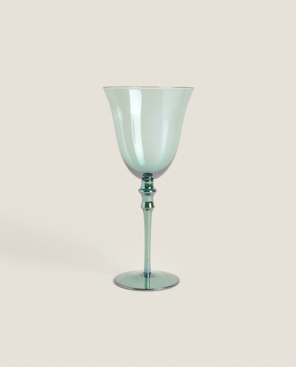 COLOURFUL GLASS WINE GLASS