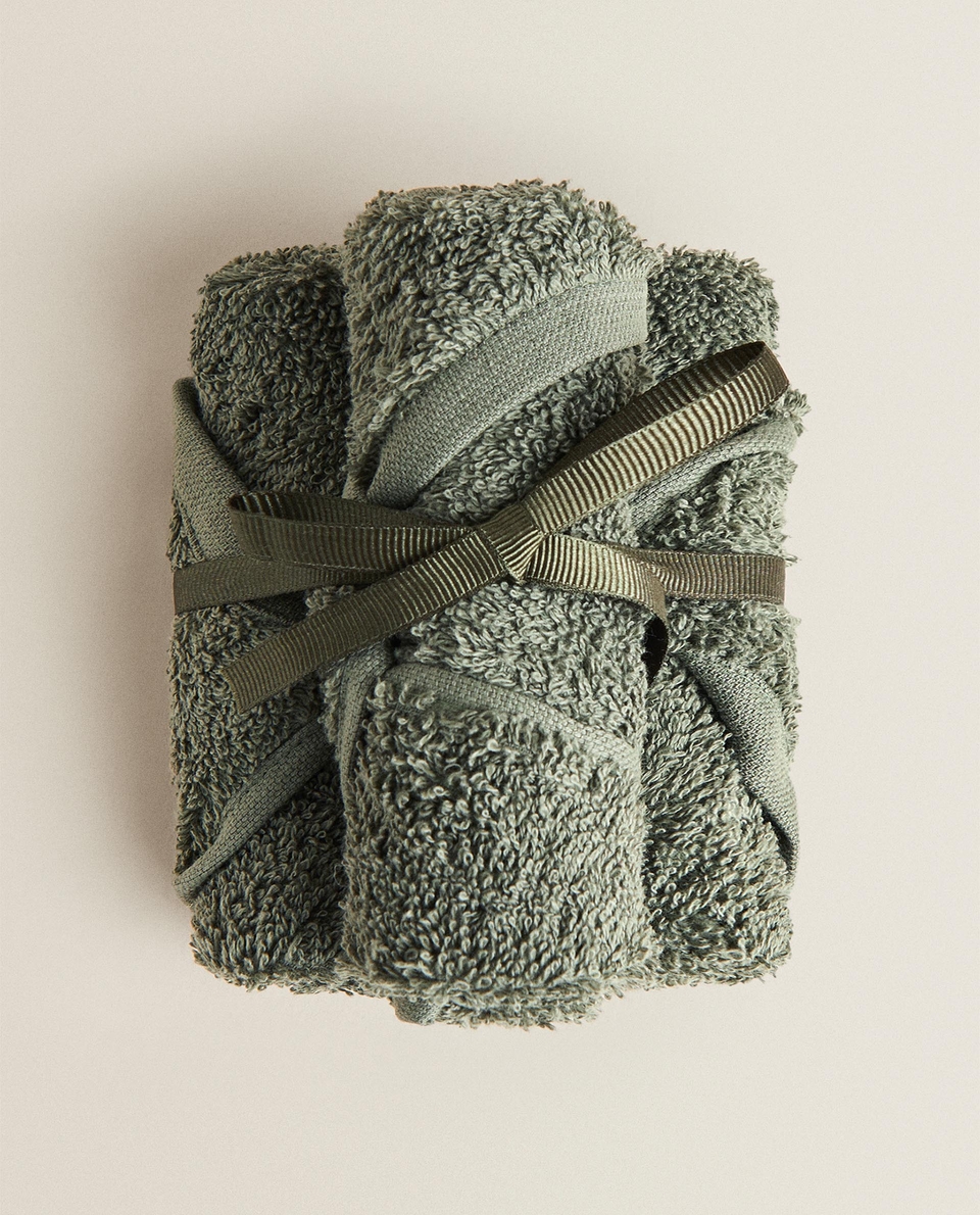 （3件装）绿色概念棉花毛巾
