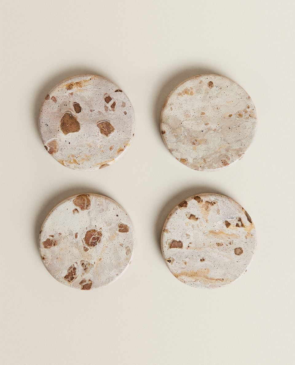 MARBLE COASTERS (PACK OF 4)