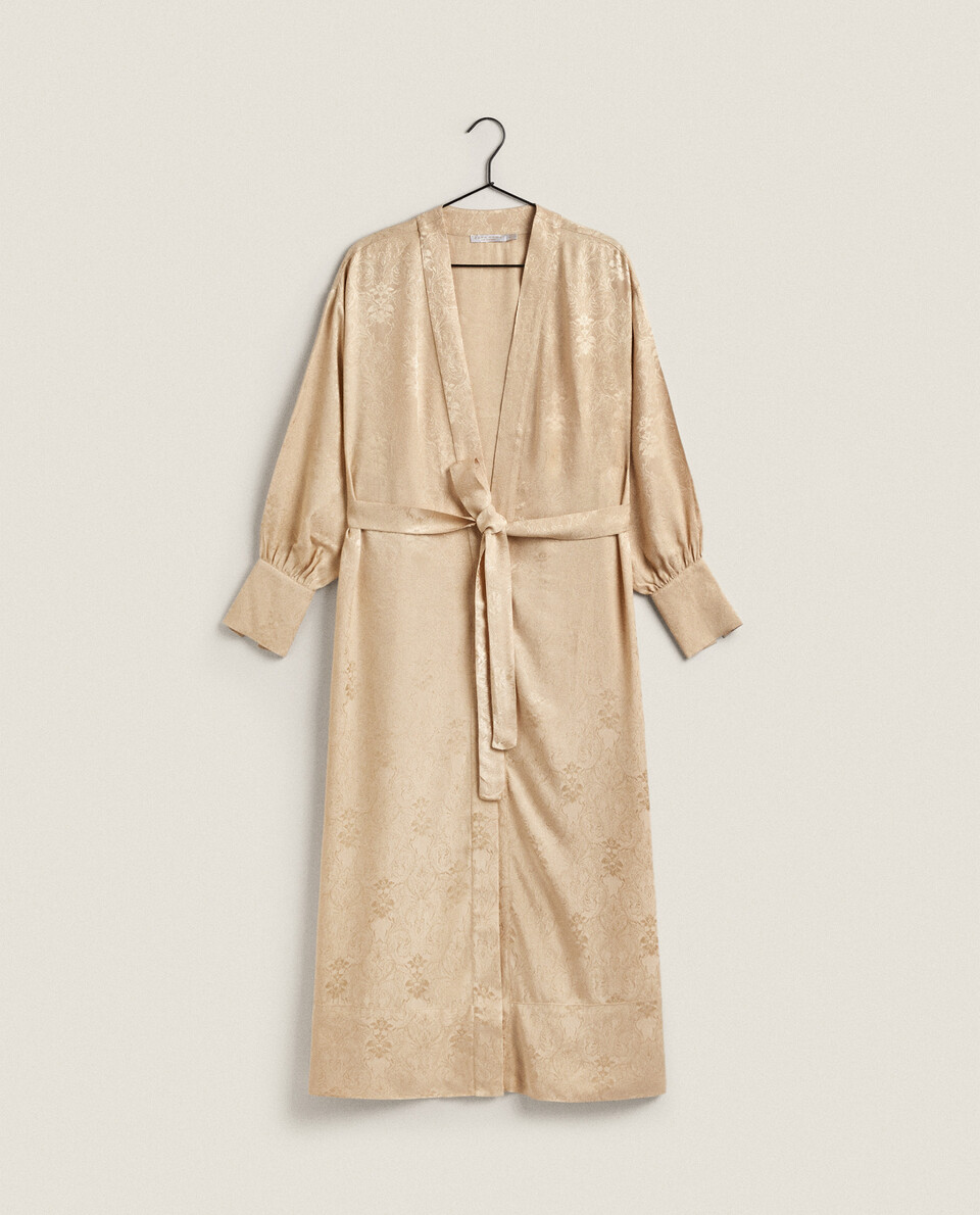SATEEN DRESSING GOWN