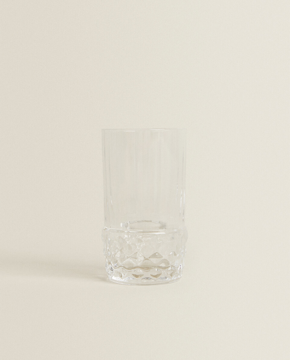FACETED SHOT GLASS