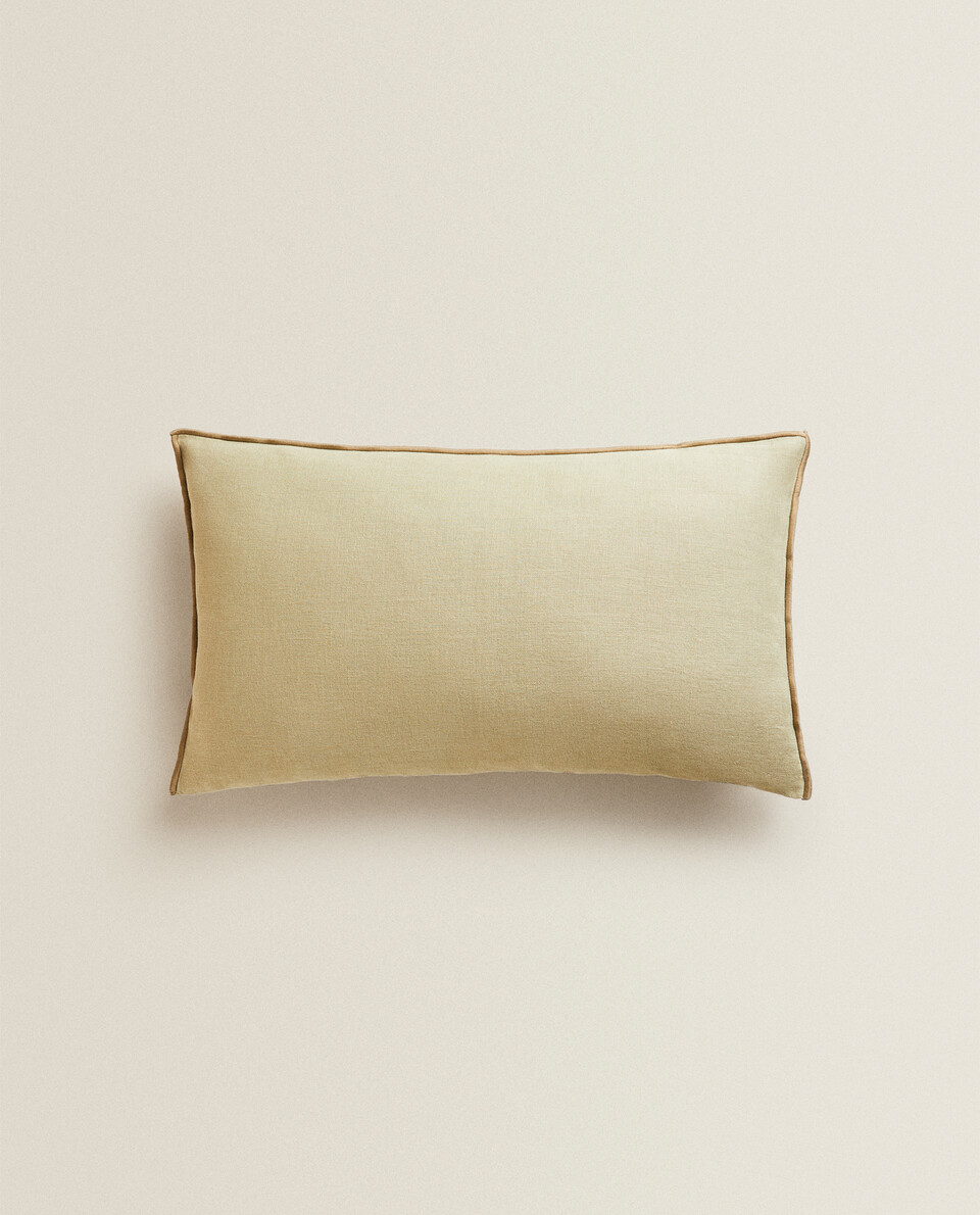 CUSHION COVER WITH CONTRAST EDGE
