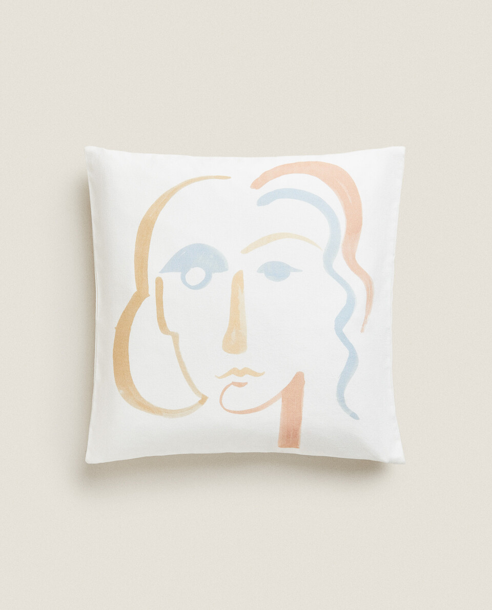 CUSHION COVER WITH FACE