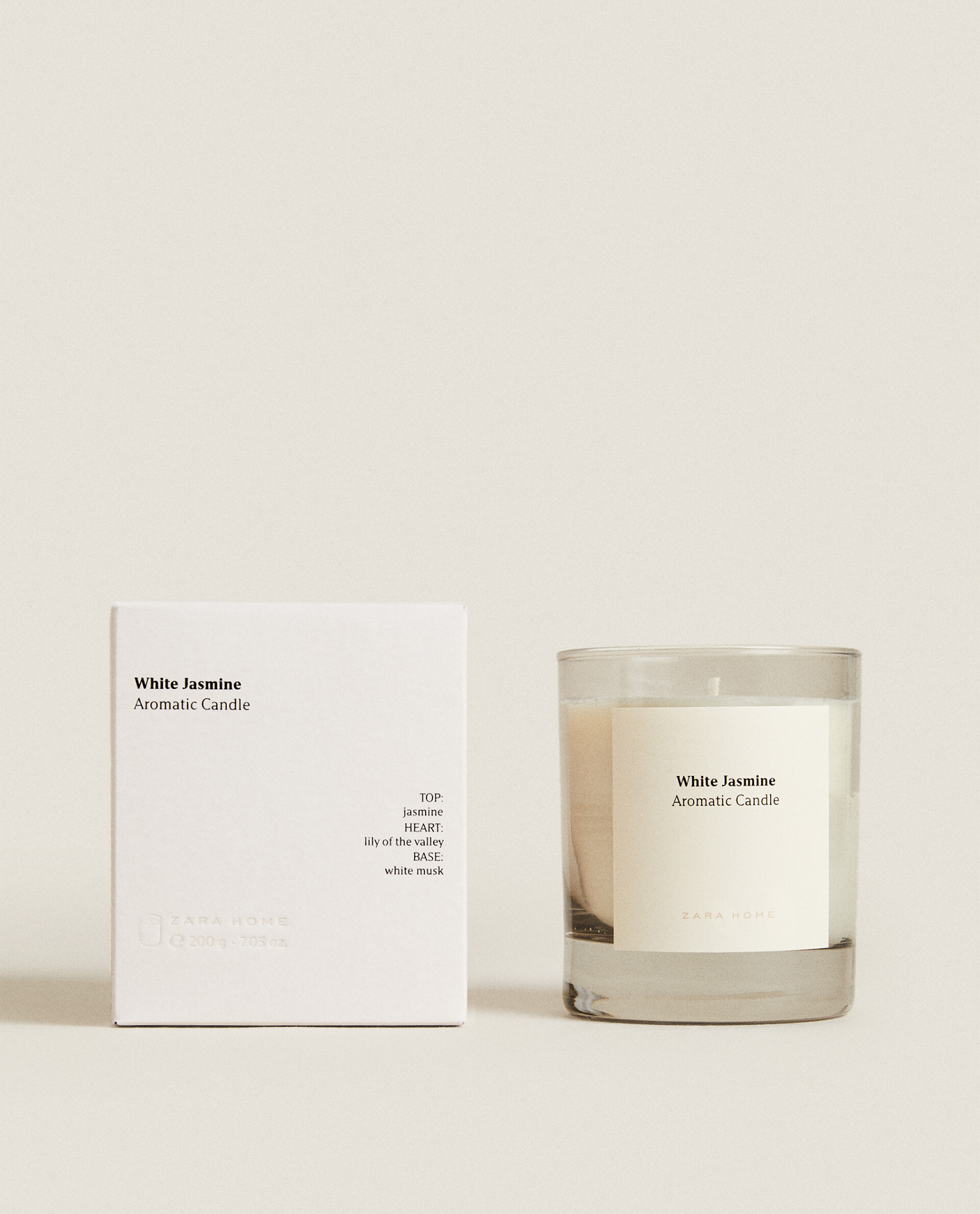 white jasmine candle zara