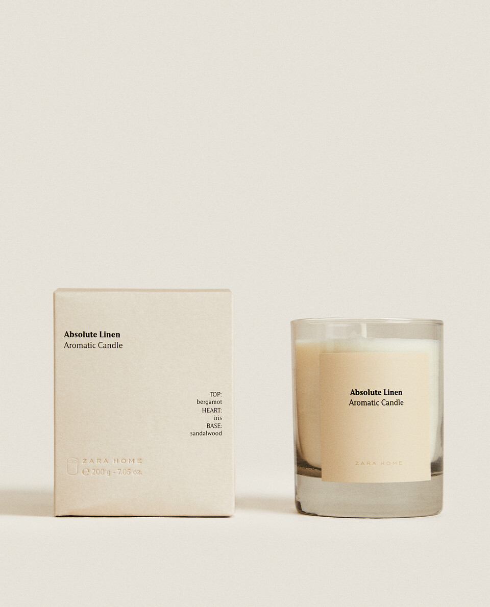 (200 G) ABSOLUTE LINEN SCENTED CANDLE
