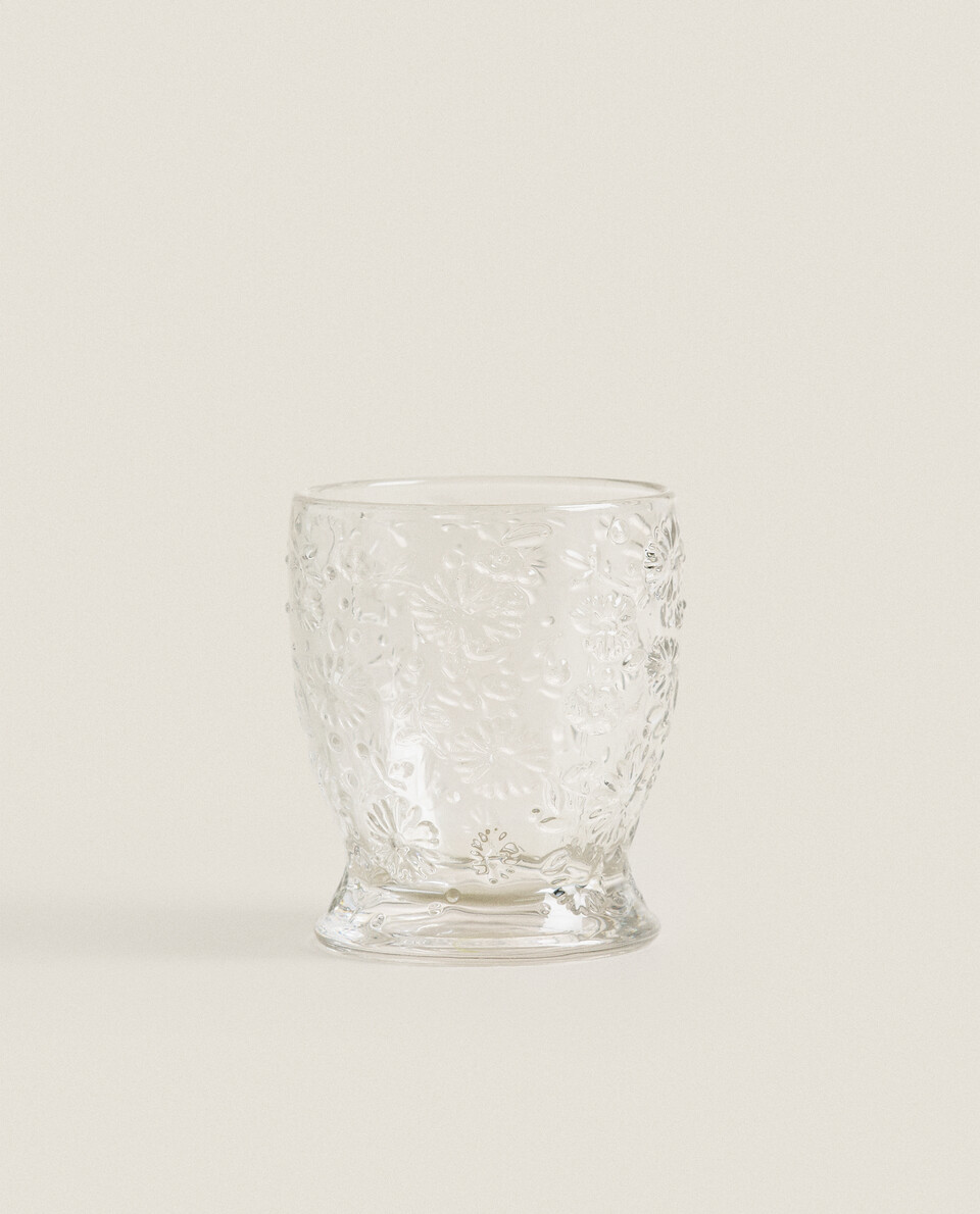 浮雕玻璃杯