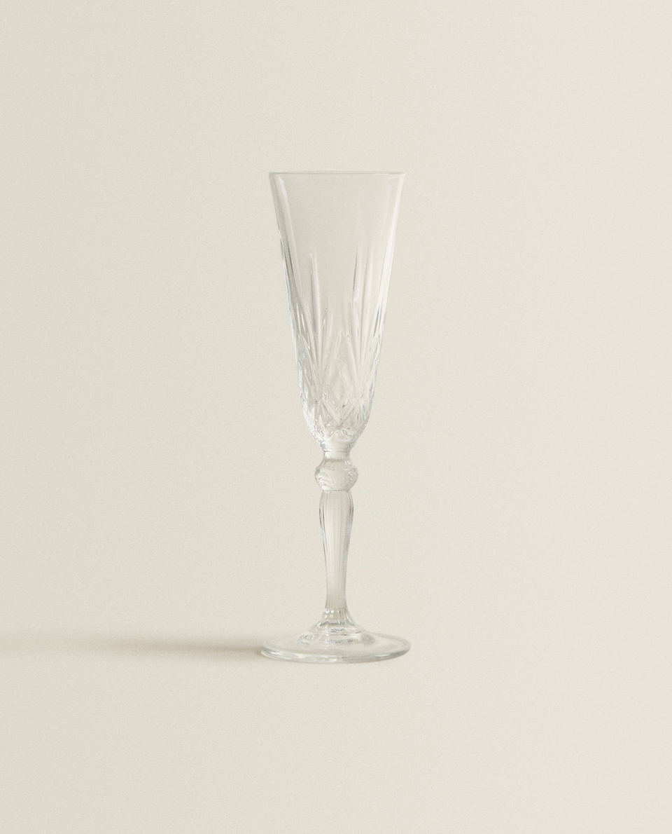 雕刻设计晶体玻璃笛型杯