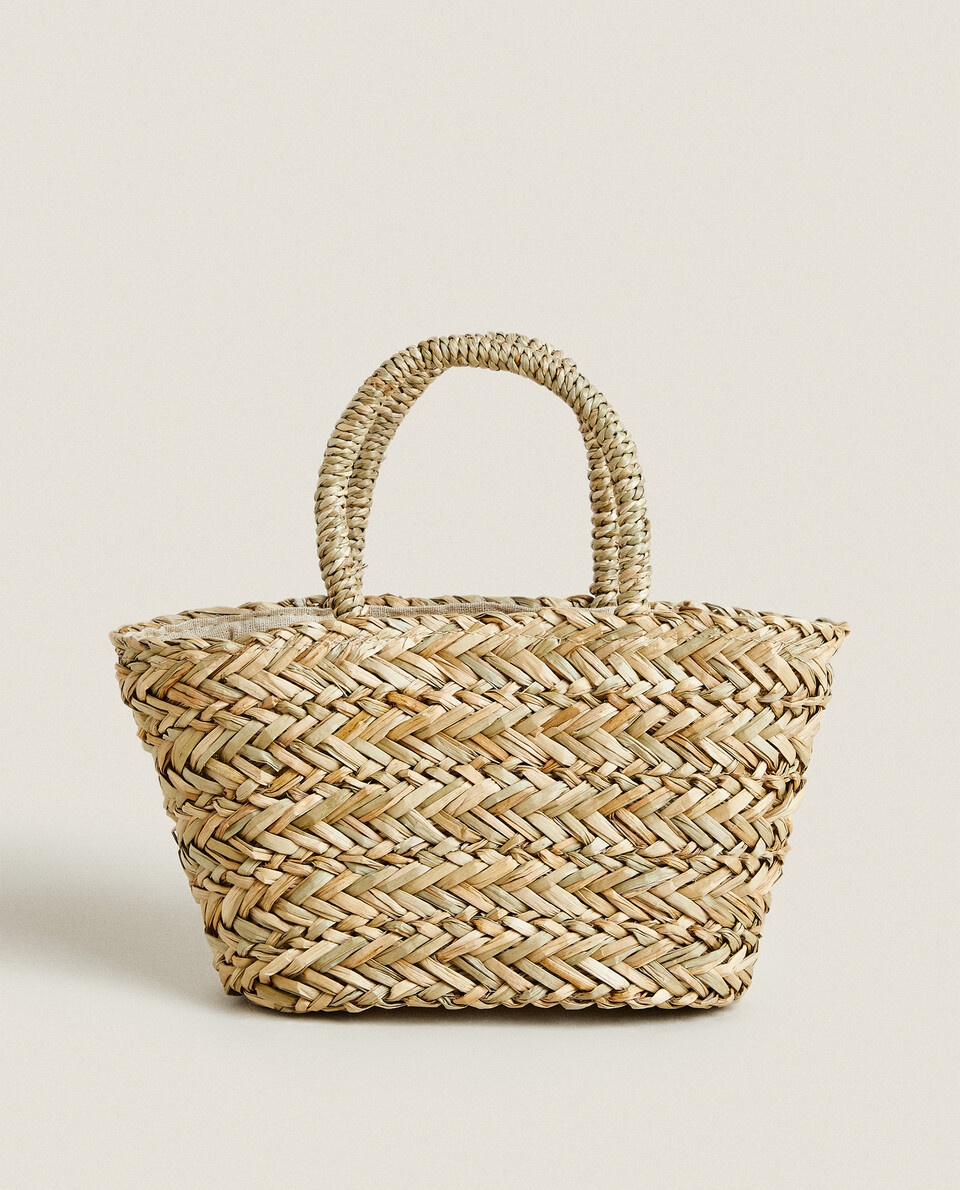 包袋 | 织物衬里海草篮筐