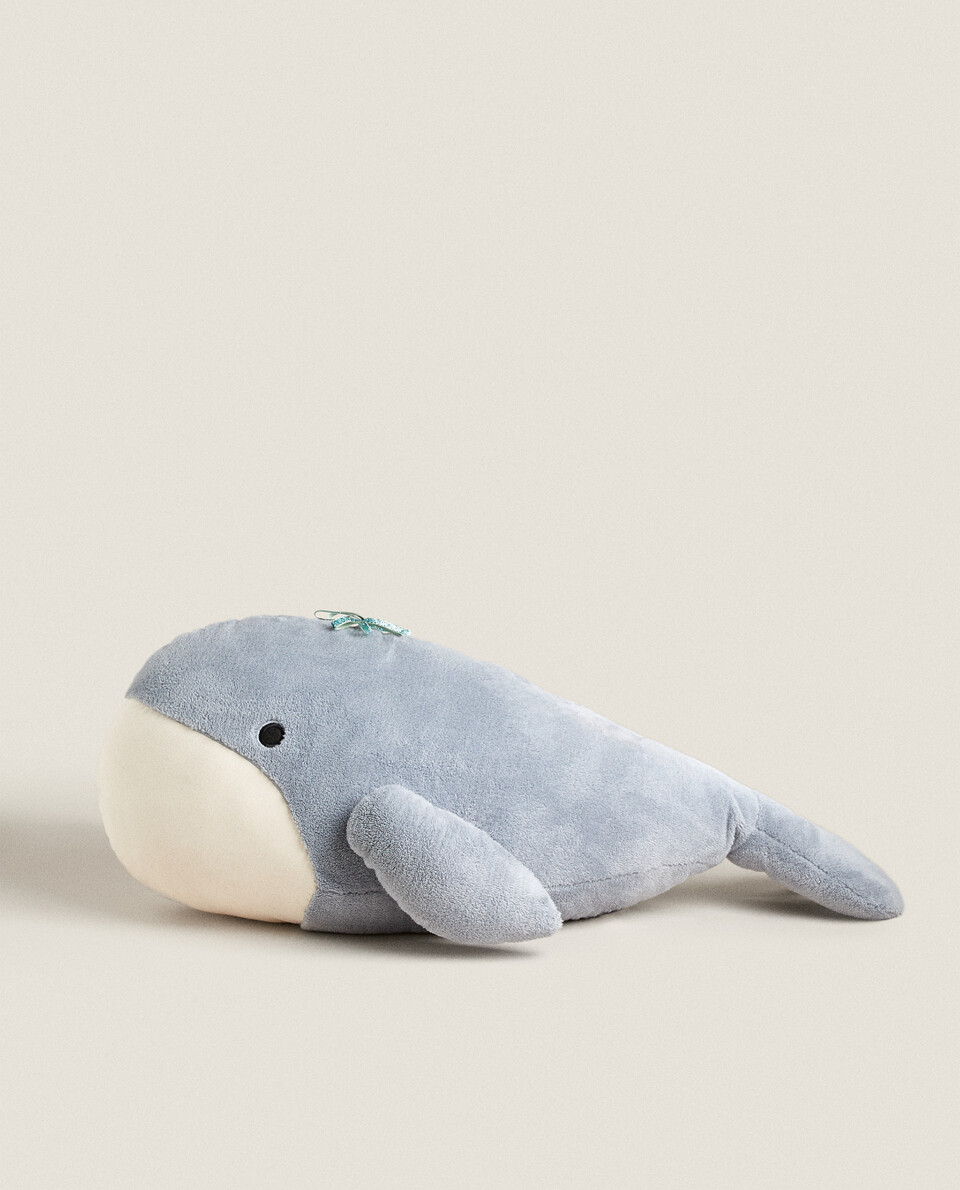 鲸鱼造型地板靠垫