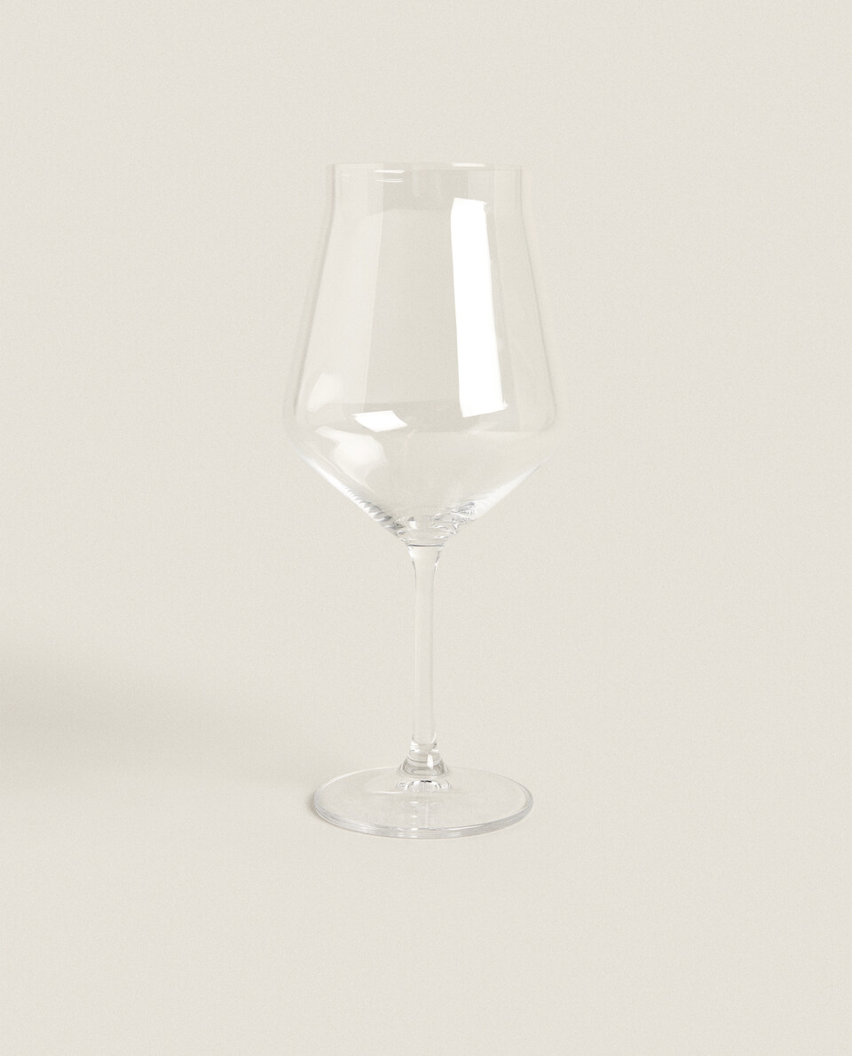 LARGE CRYSTALLINE WINE GLASS