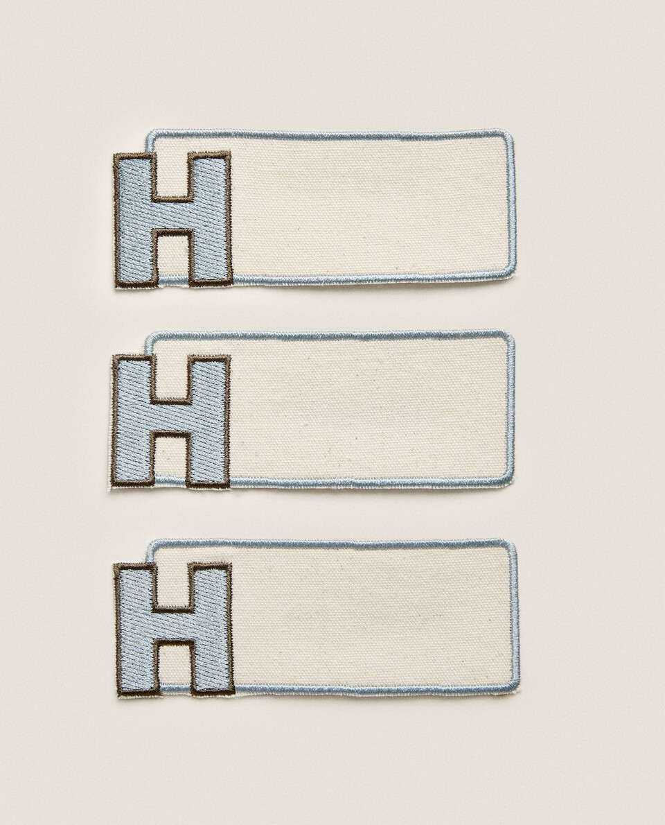 字母H服装贴饰（3件装）