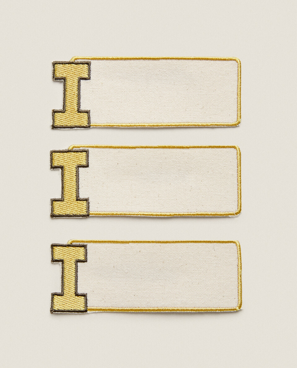 LETTER I CLOTHING PATCHES (PACK OF 3)
