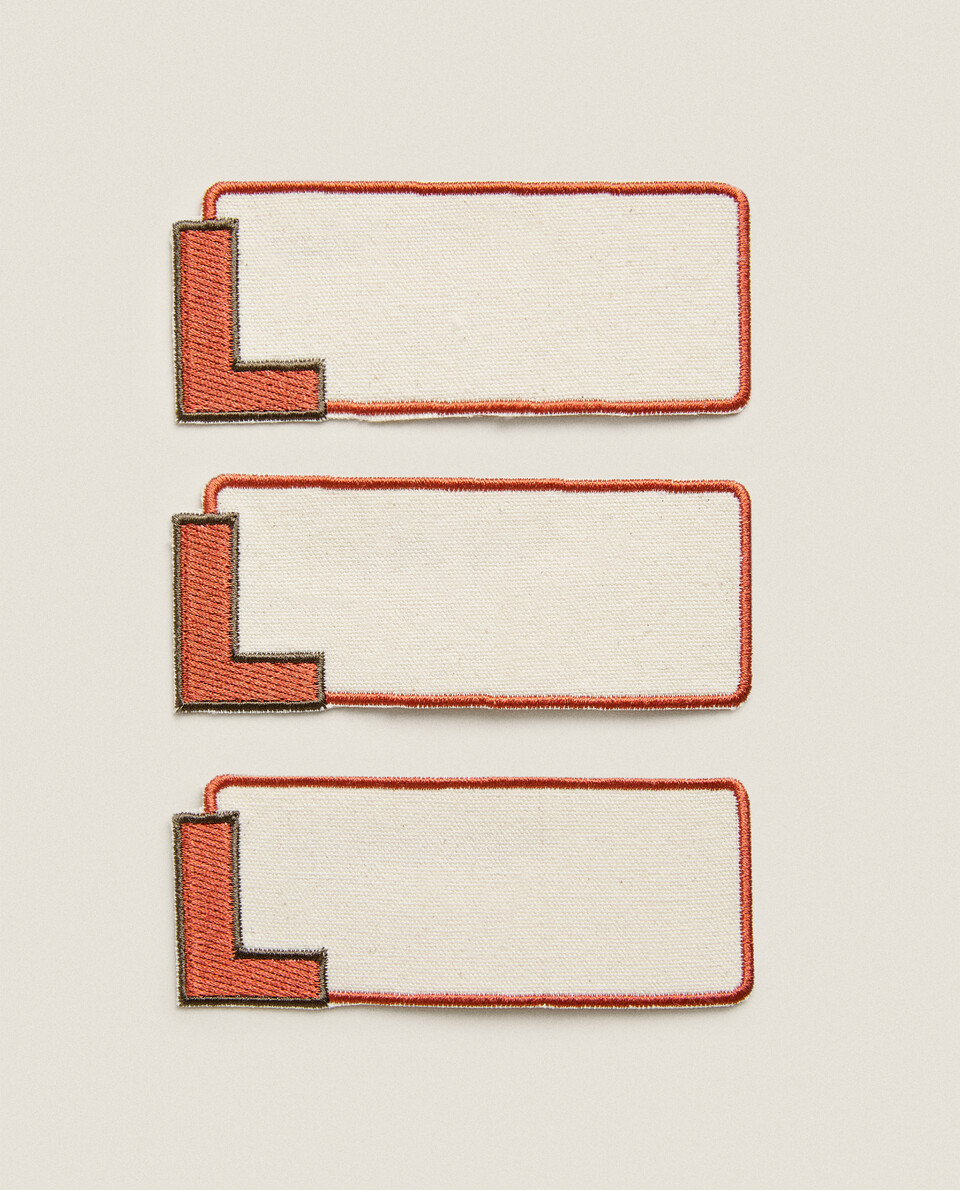 LETTER L CLOTHING PATCHES (PACK OF 3)