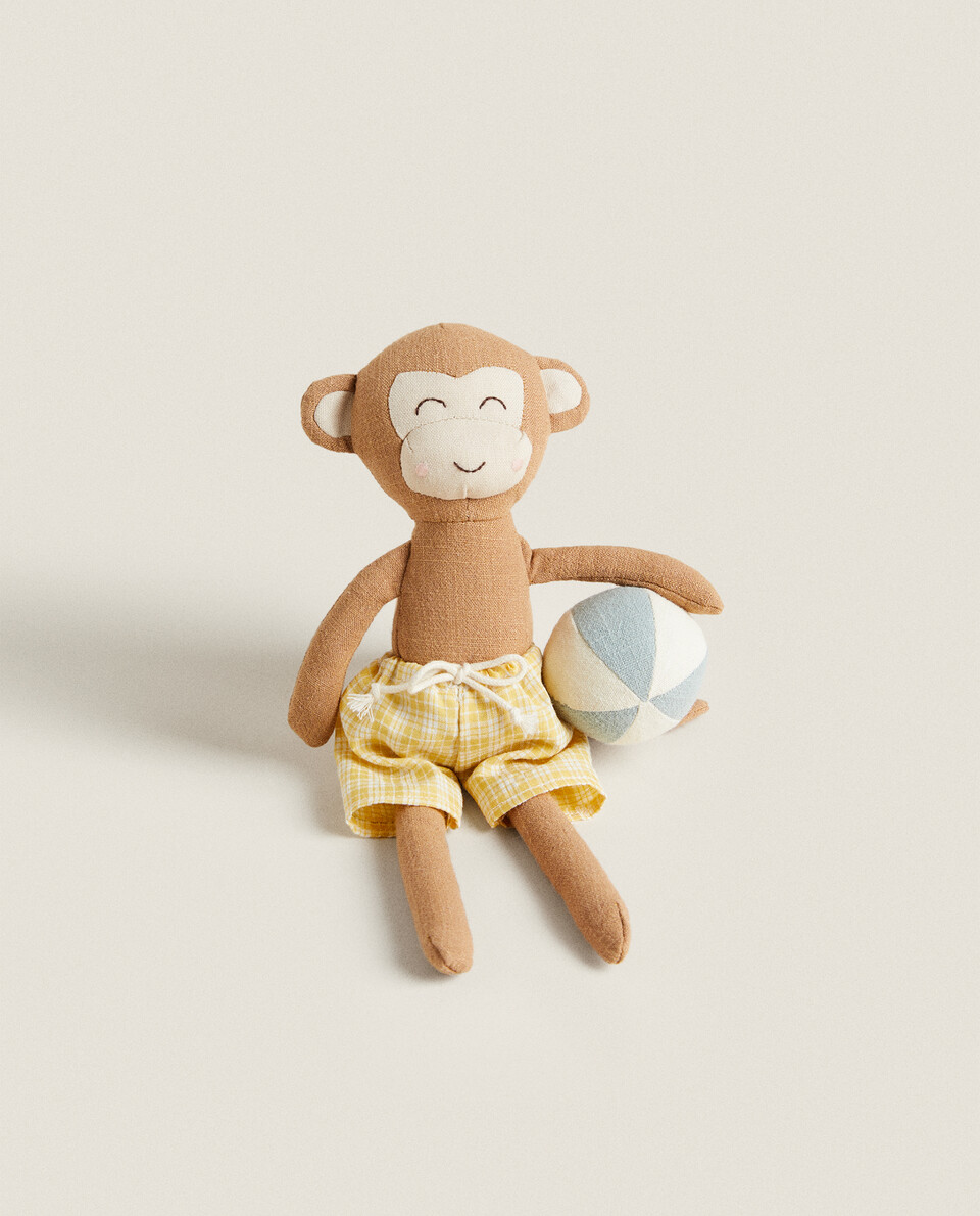 海滩配饰猴子毛绒玩具