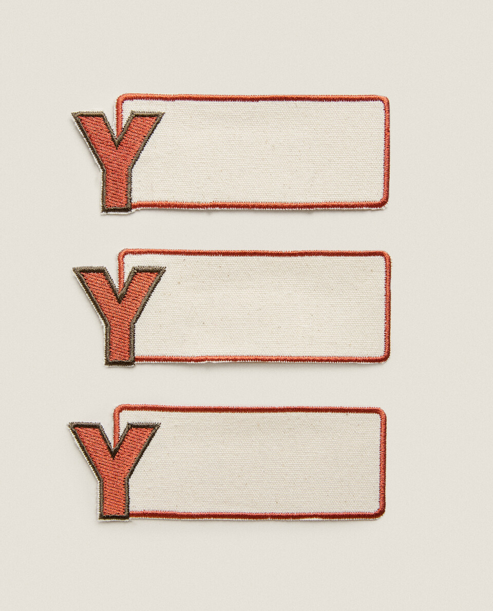 LETTER Y CLOTHING PATCHES (PACK OF 3)