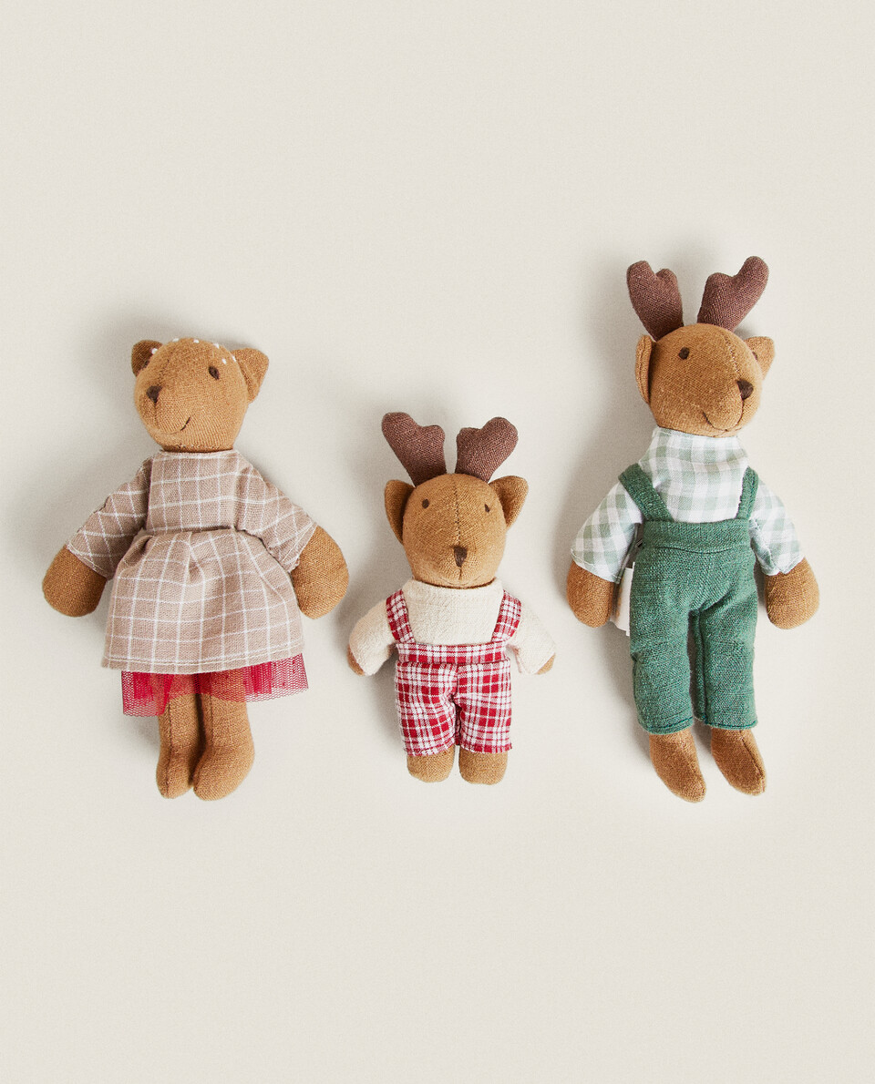 REINDEER FAMILY SOFT TOY