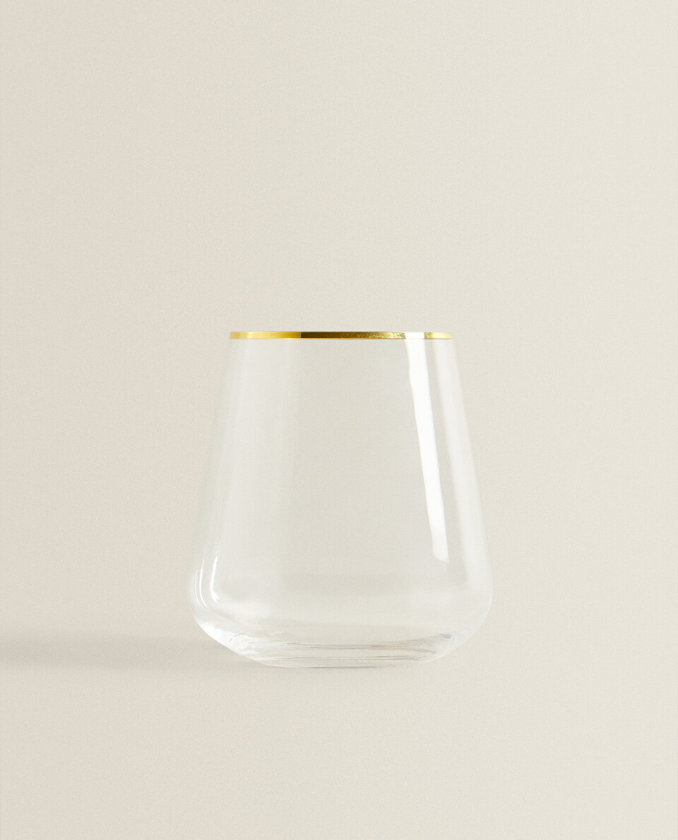 BOHEMIA CRYSTAL 金色边缘晶质玻璃杯