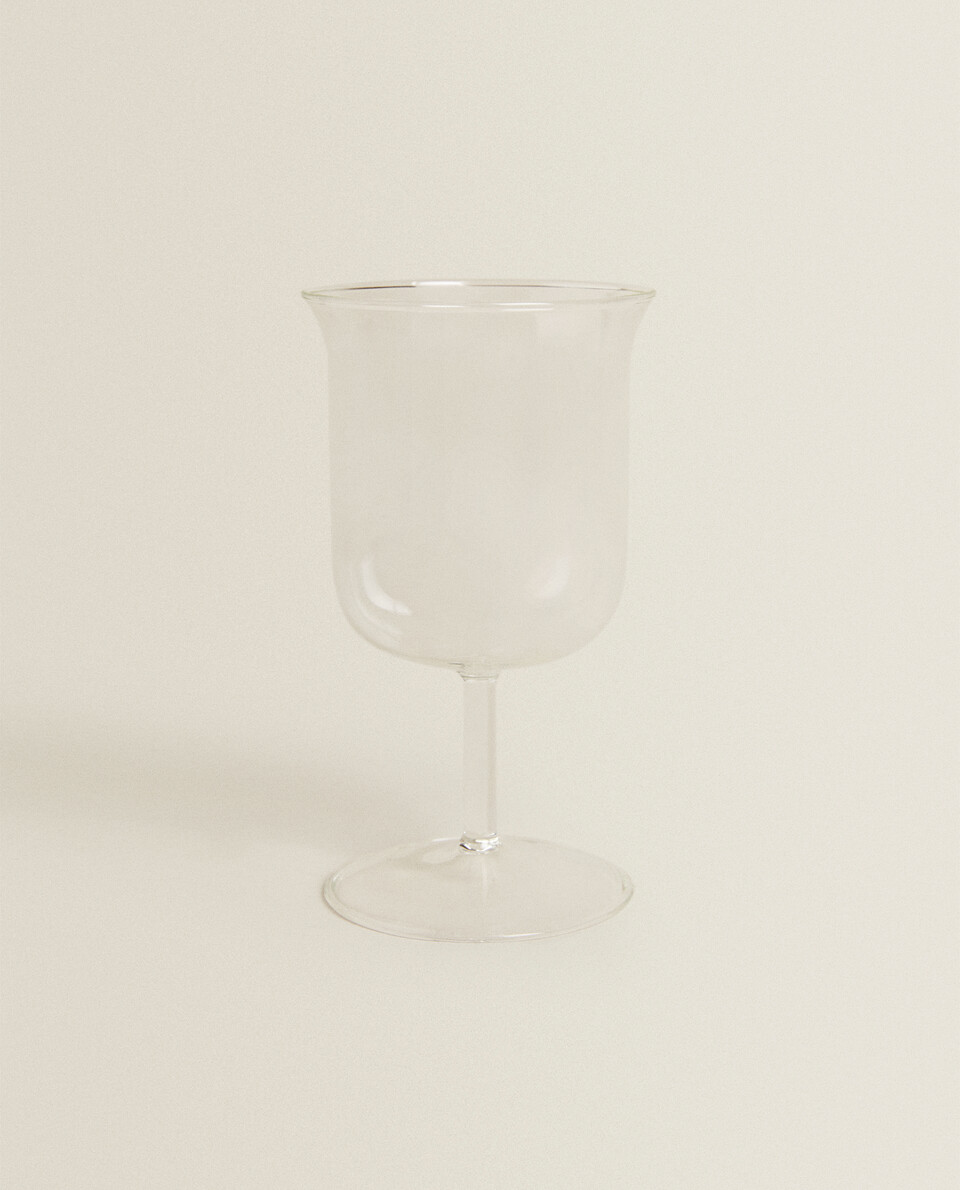 素色硼硅玻璃葡萄酒杯