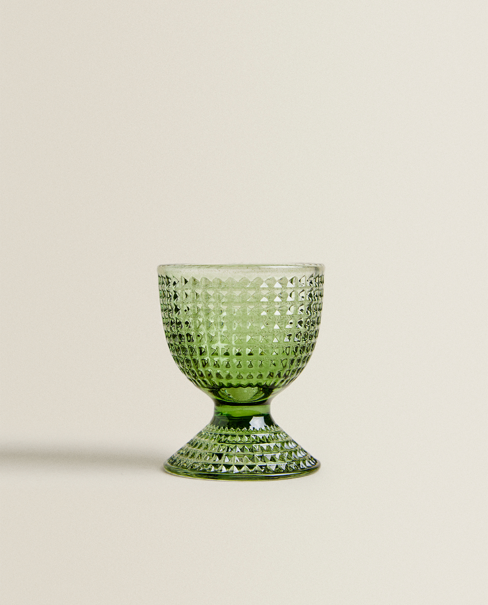 GLASS EGG CUP