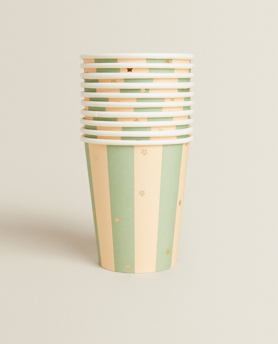 STRIPED PAPER CUP (PACK OF 12)
