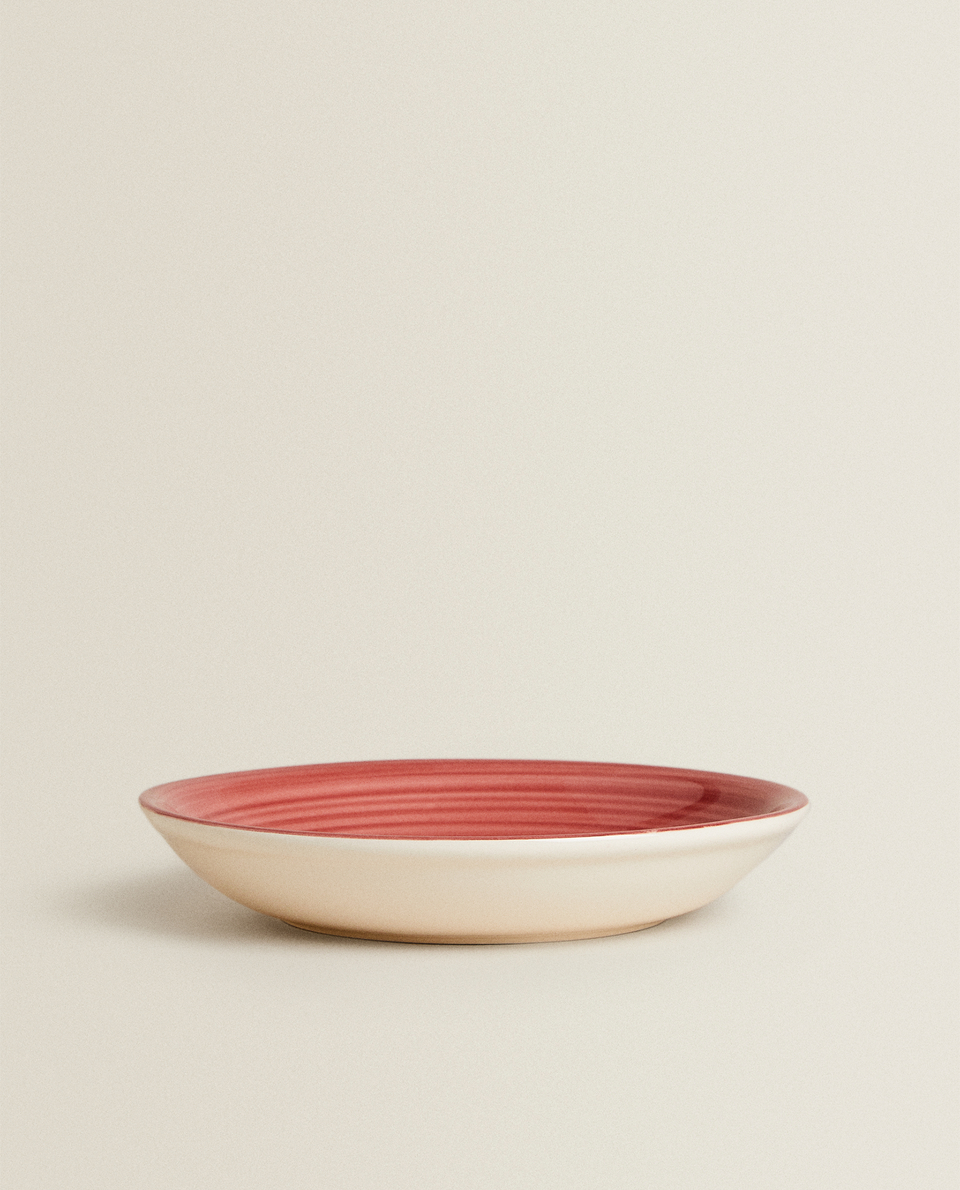 SPIRAL EARTHENWARE SOUP PLATE