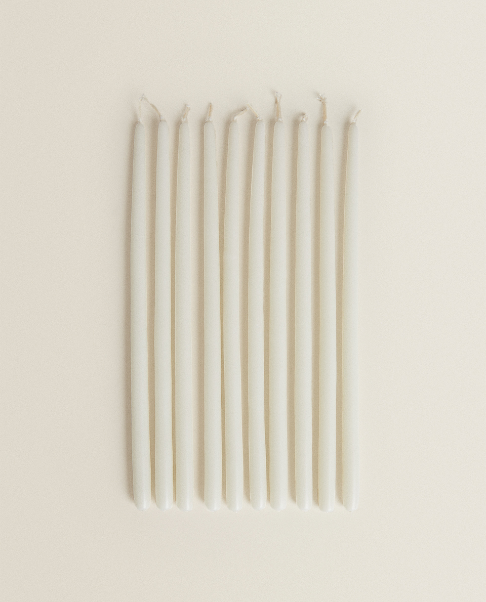 MINI DINNER CANDLES (PACK OF 10)