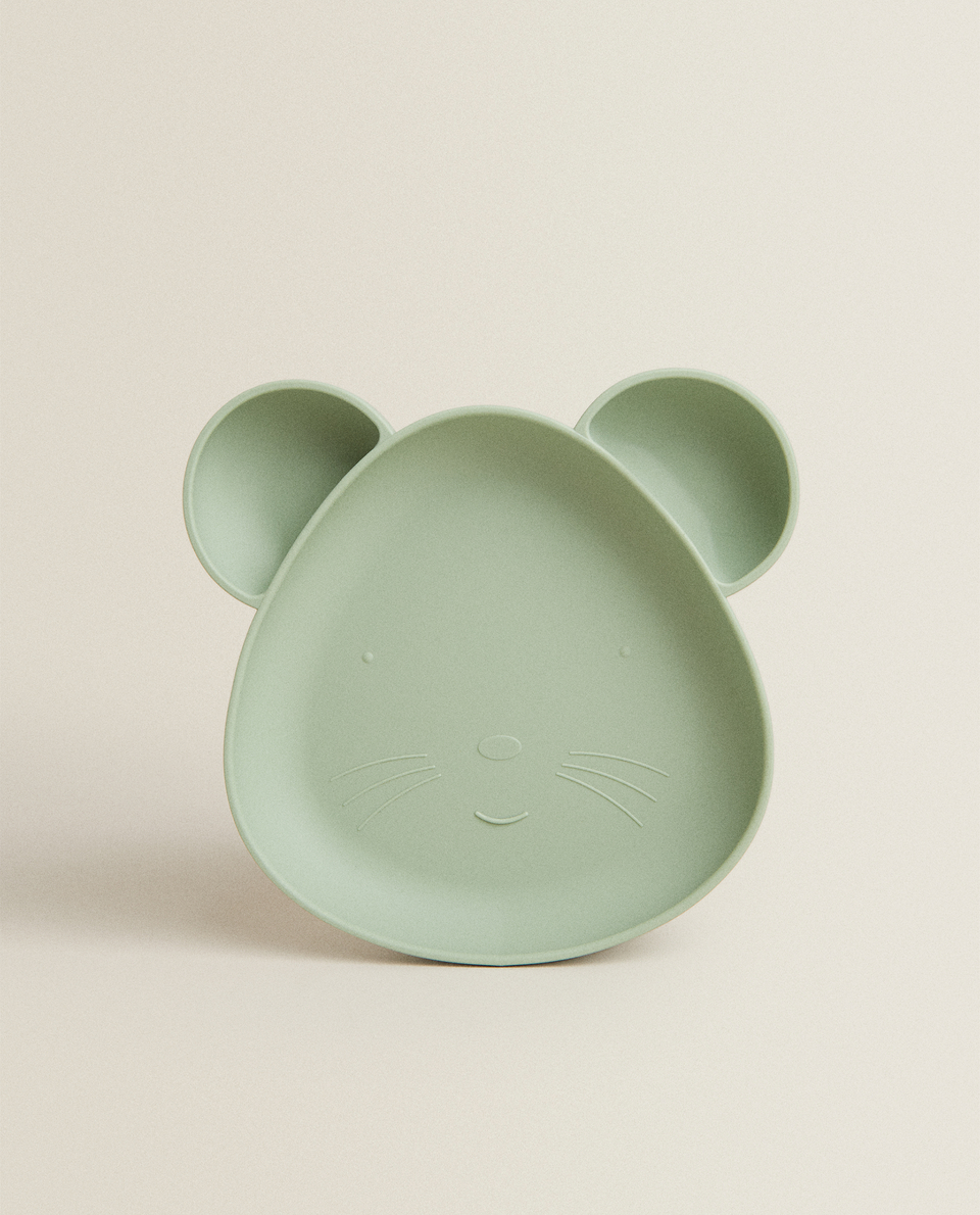 老鼠造型硅胶餐盘