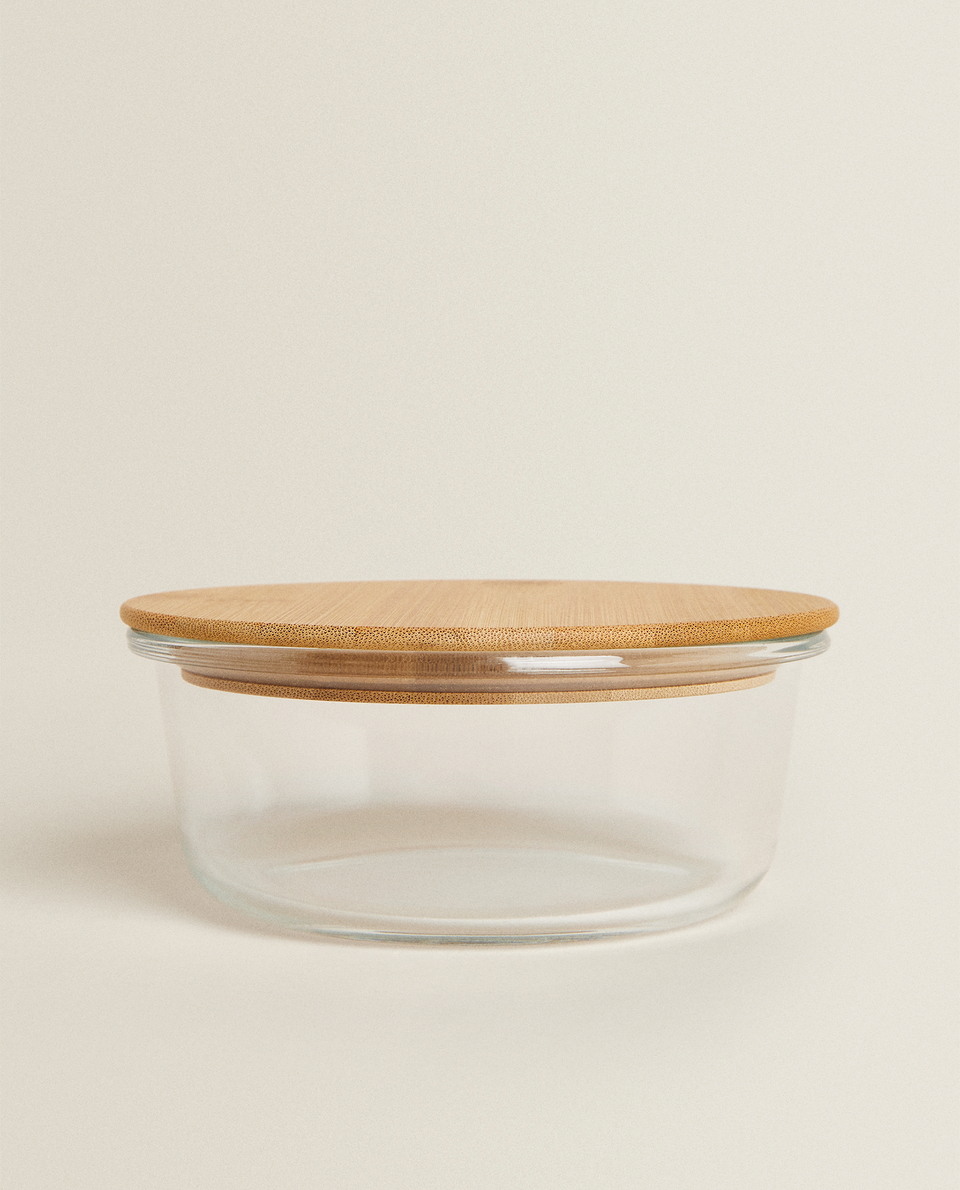 ROUND GLASS AIRTIGHT CONTAINER