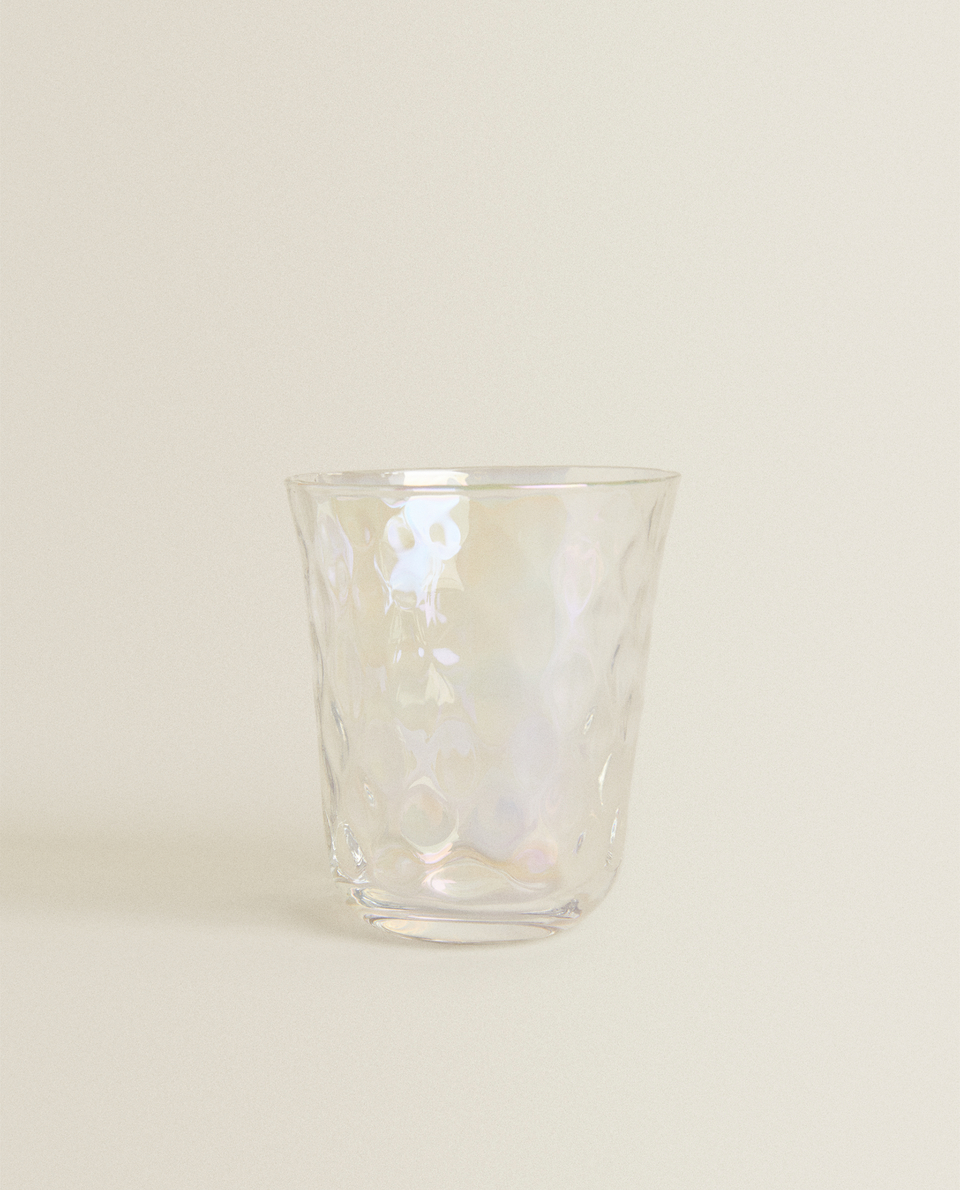 凸纹珍珠效果玻璃杯