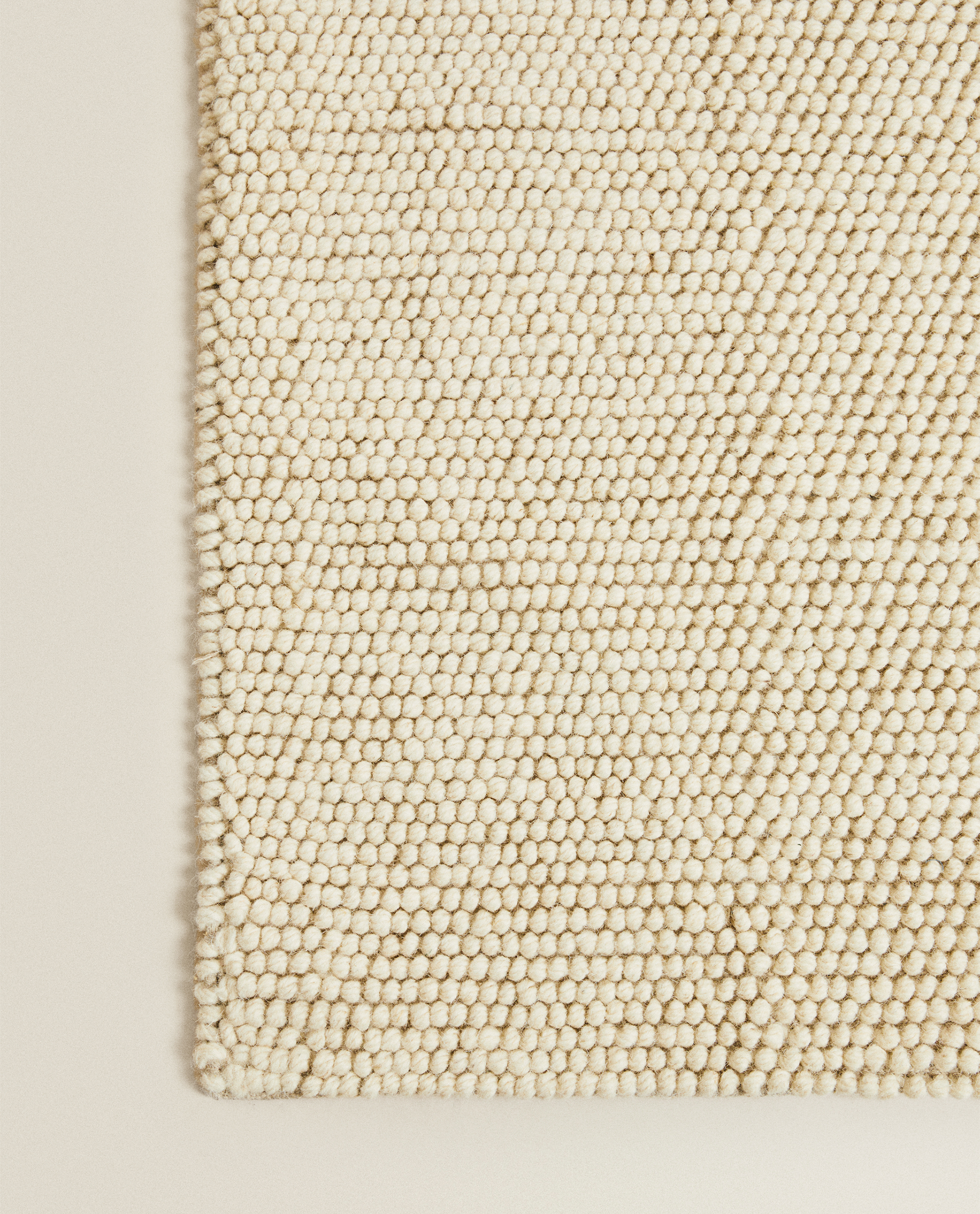 Textured Wool Rug Zara Home, Textured Wool Rug Ivory