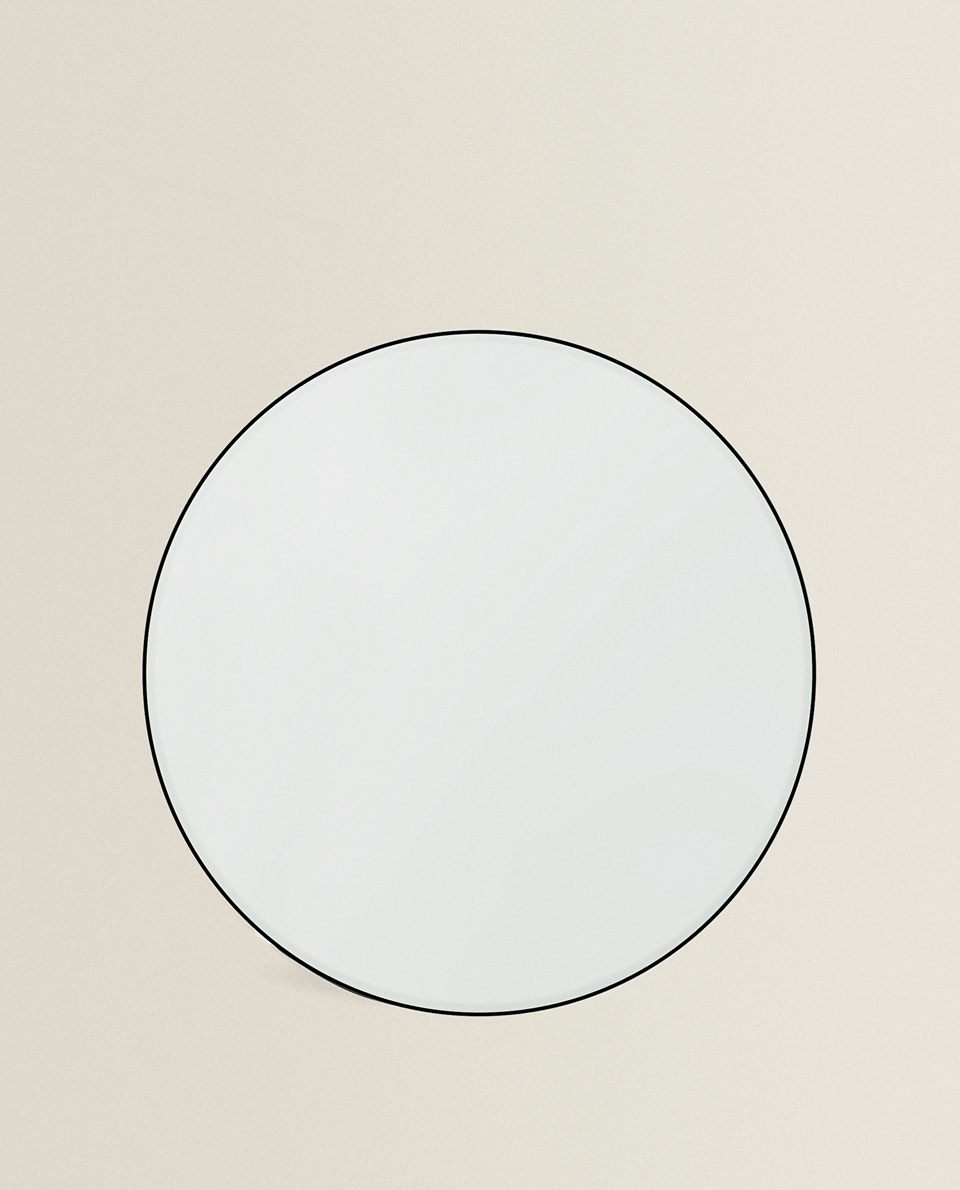 ROUND MIRROR WITH METAL FRAME