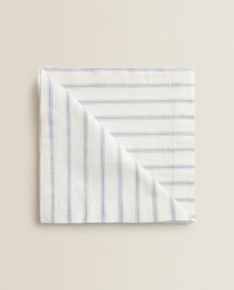 COTTON STRIPED NAPKINS (PACK OF 2)