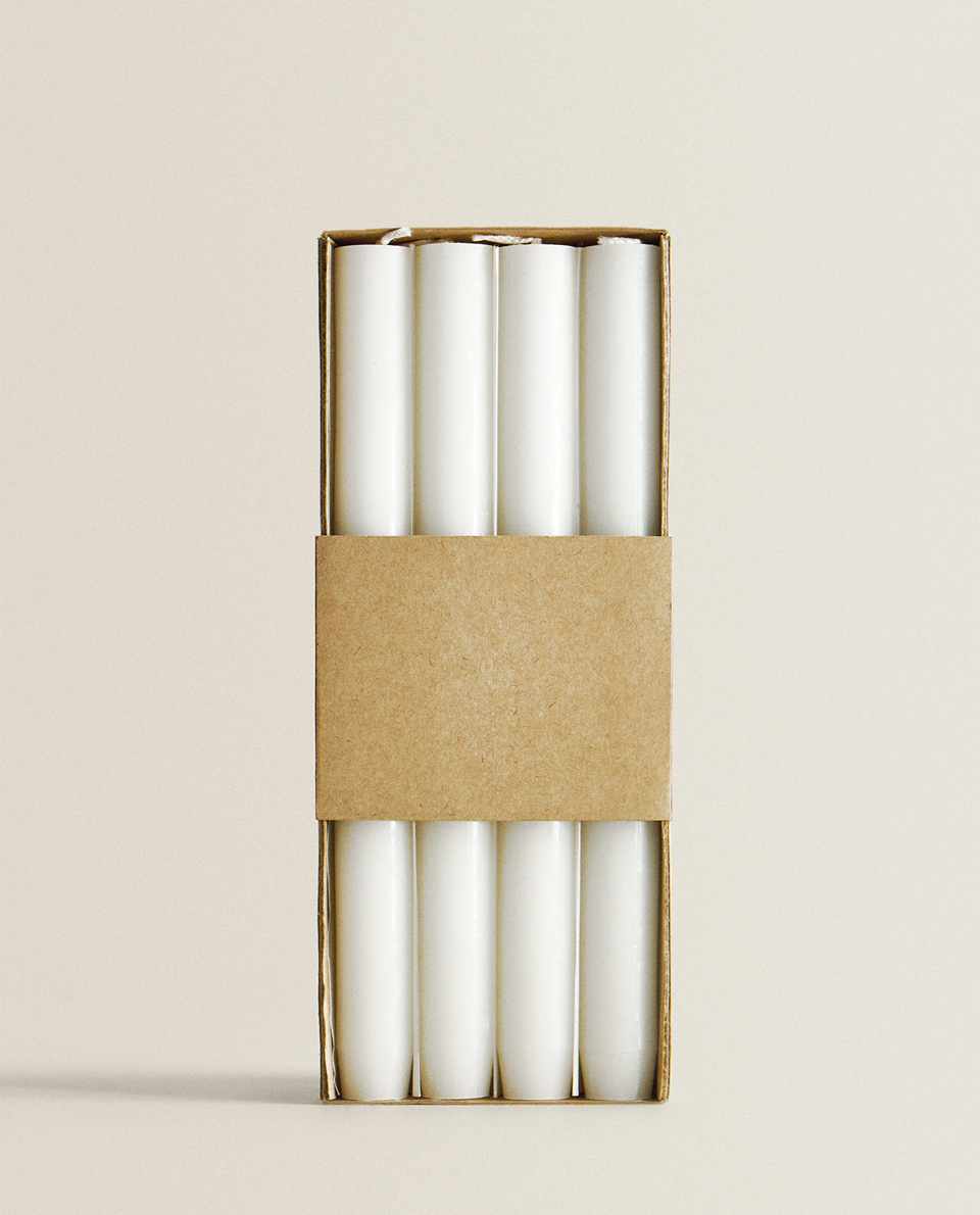 LONG CYLINDRICAL CANDLE (PACK OF 4)