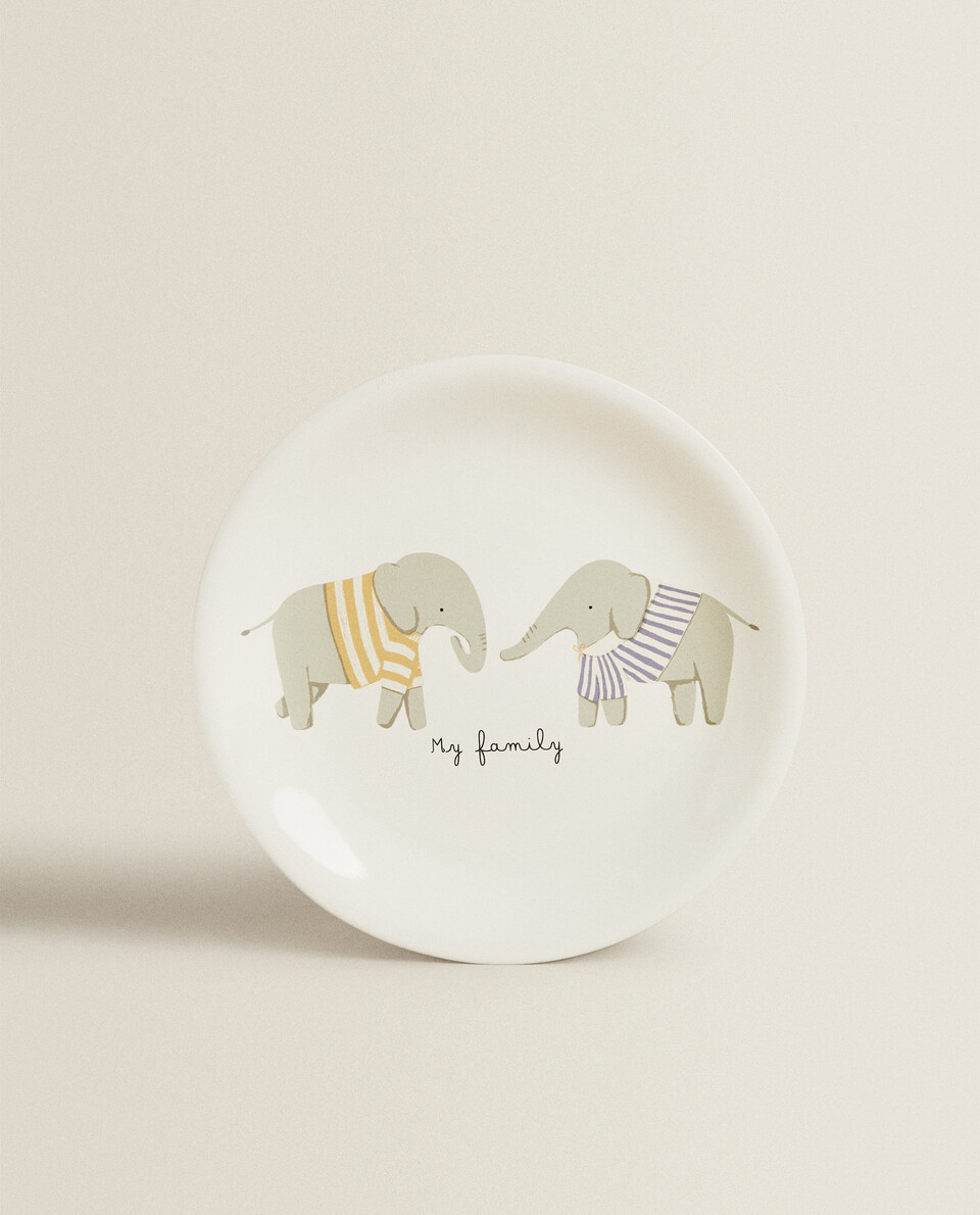 大象造型餐盘