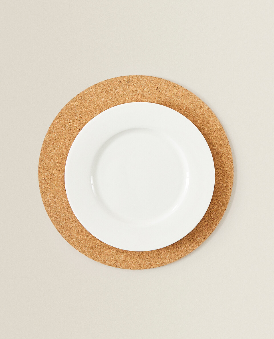 圆形软木餐垫