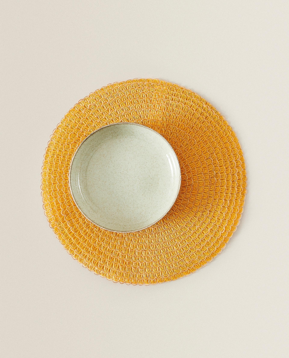 圆形黄麻餐垫（2件套）