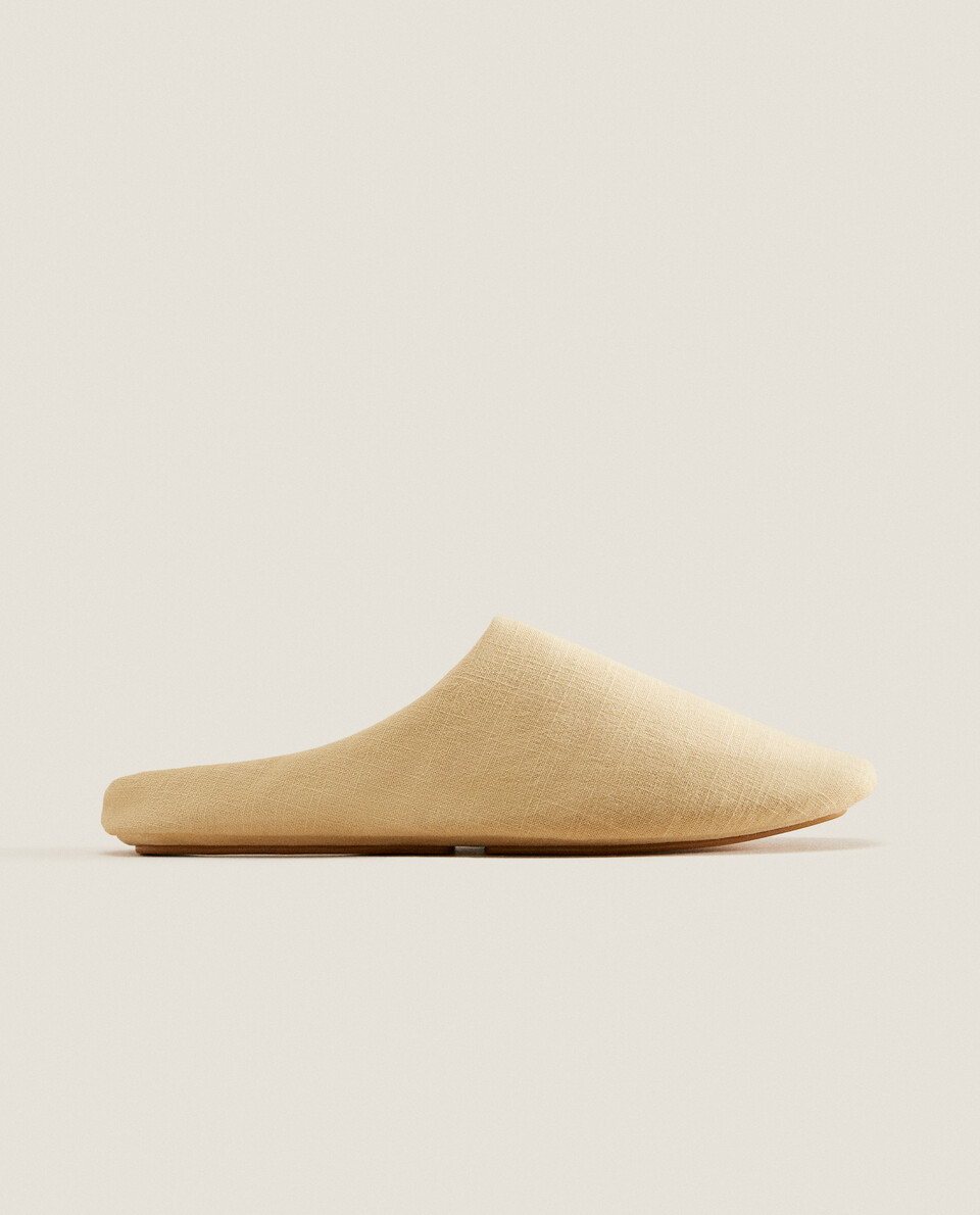 COTTON BABOUCHE SLIPPERS