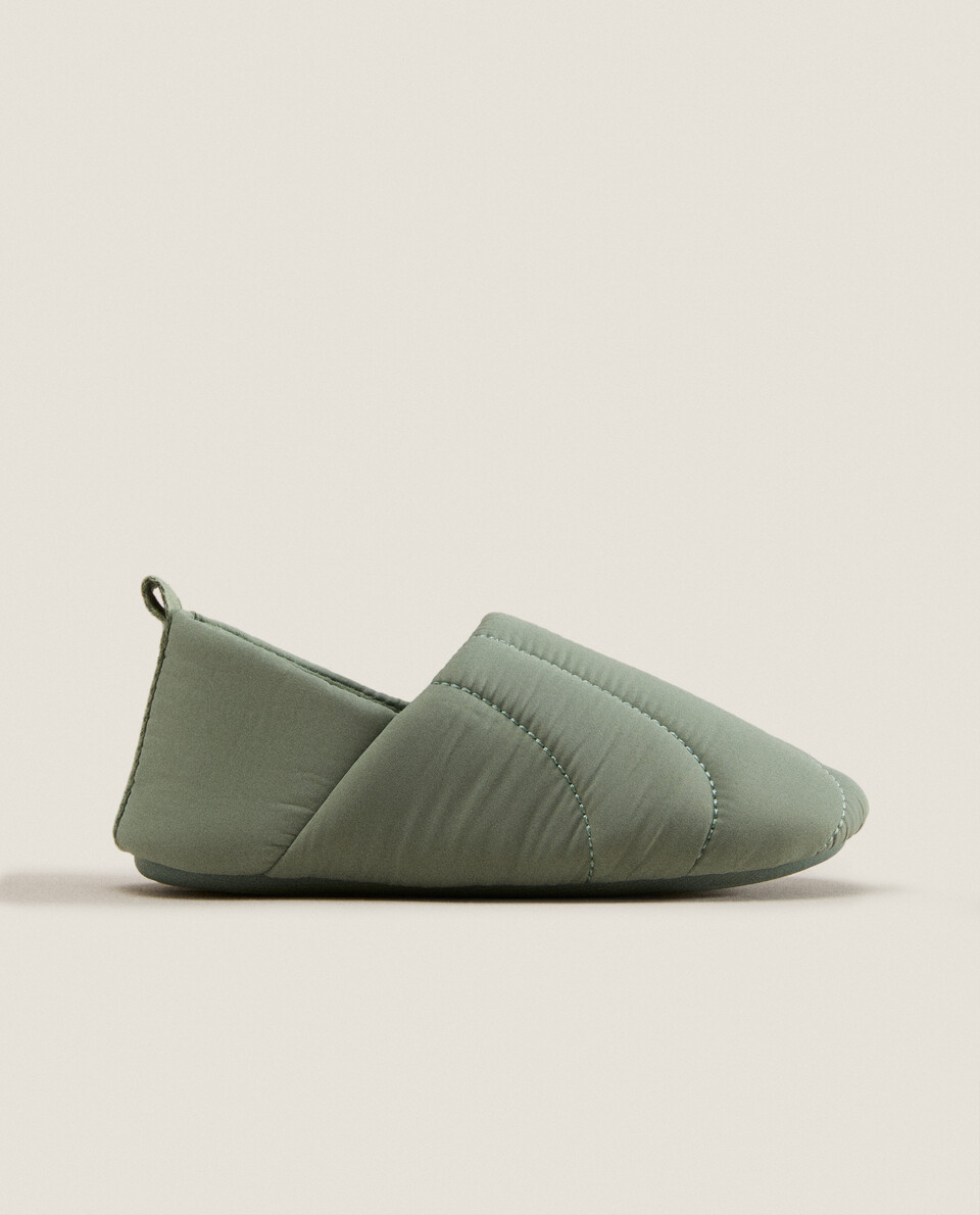 FABRIC BABOUCHE SLIPPERS