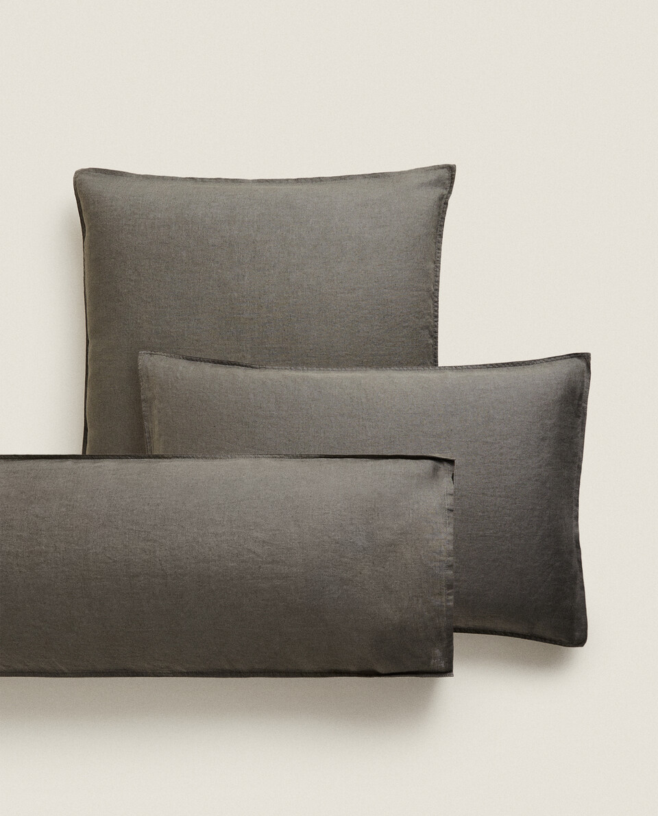 (140 GSM) WASHED LINEN PILLOWCASE