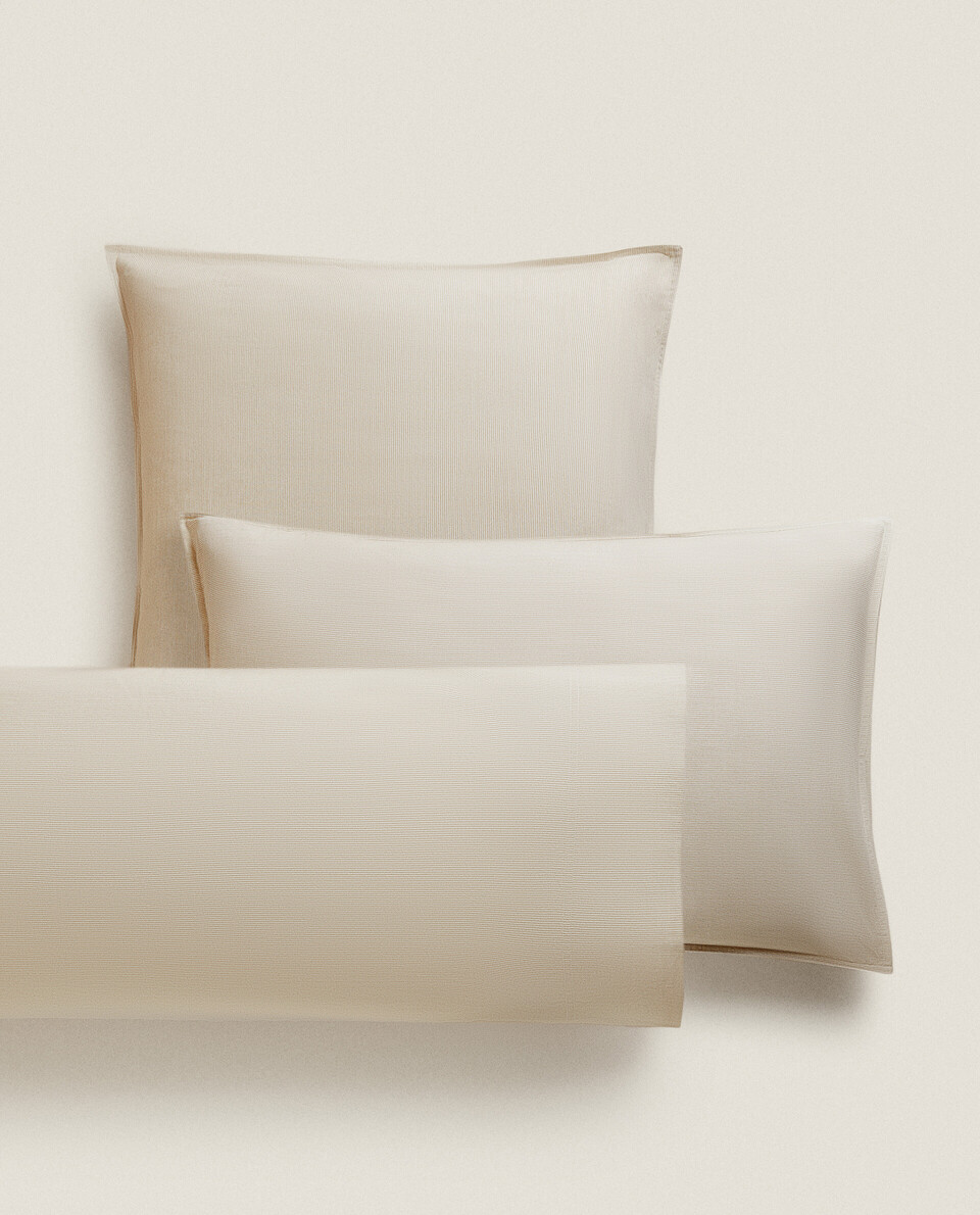 STRIPED COTTON PILLOWCASE