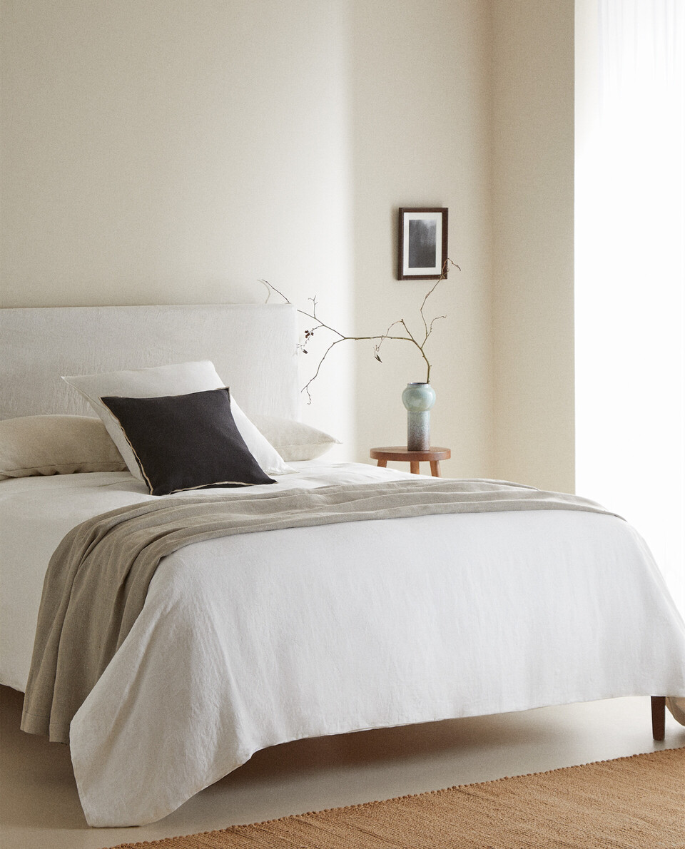 (160 GSM) WASHED LINEN DUVET COVER