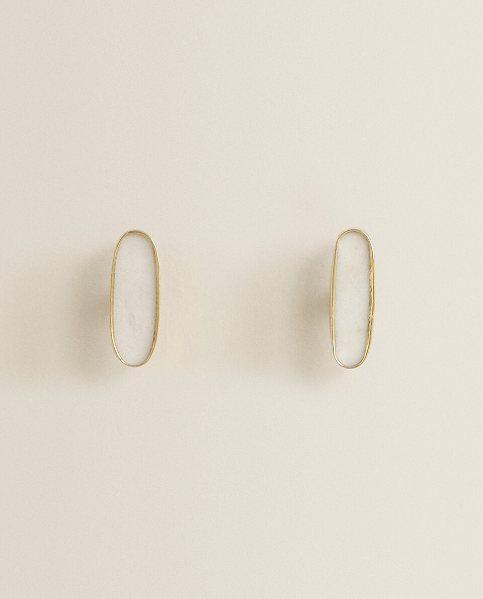 OVAL MARBLE DOOR KNOB (PACK OF 2)