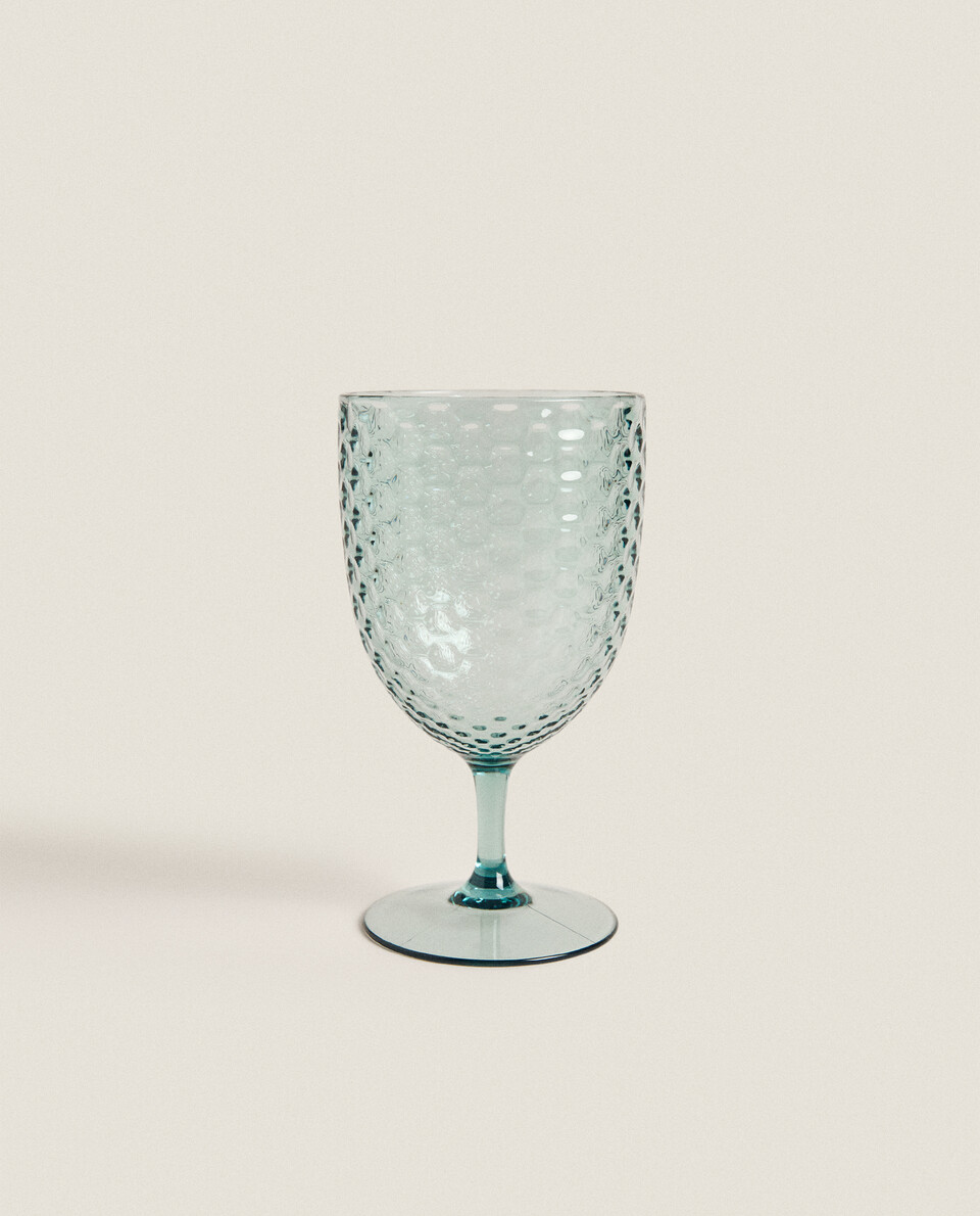 浮雕蜂巢纹玻璃杯