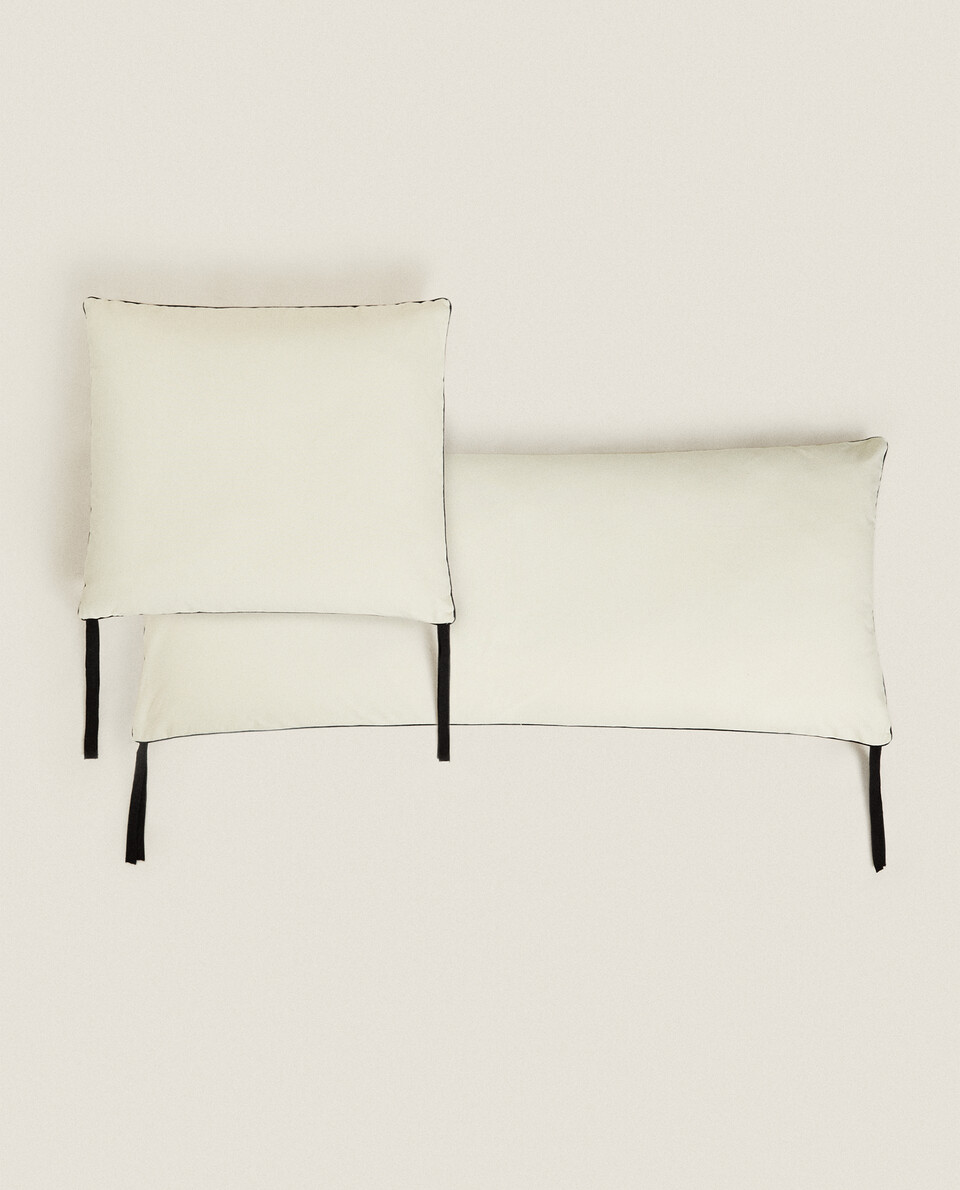 COTTON SEAT CUSHION WITH PIPING